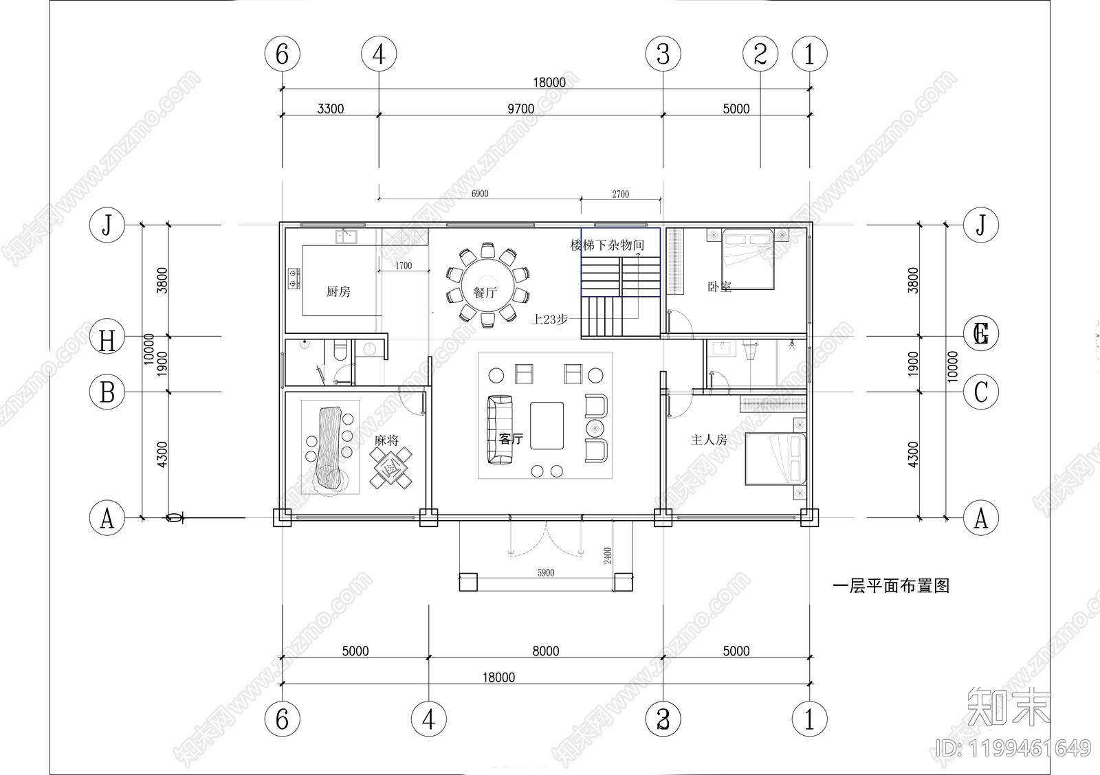 建筑平面布置图施工图下载【ID:1199461649】