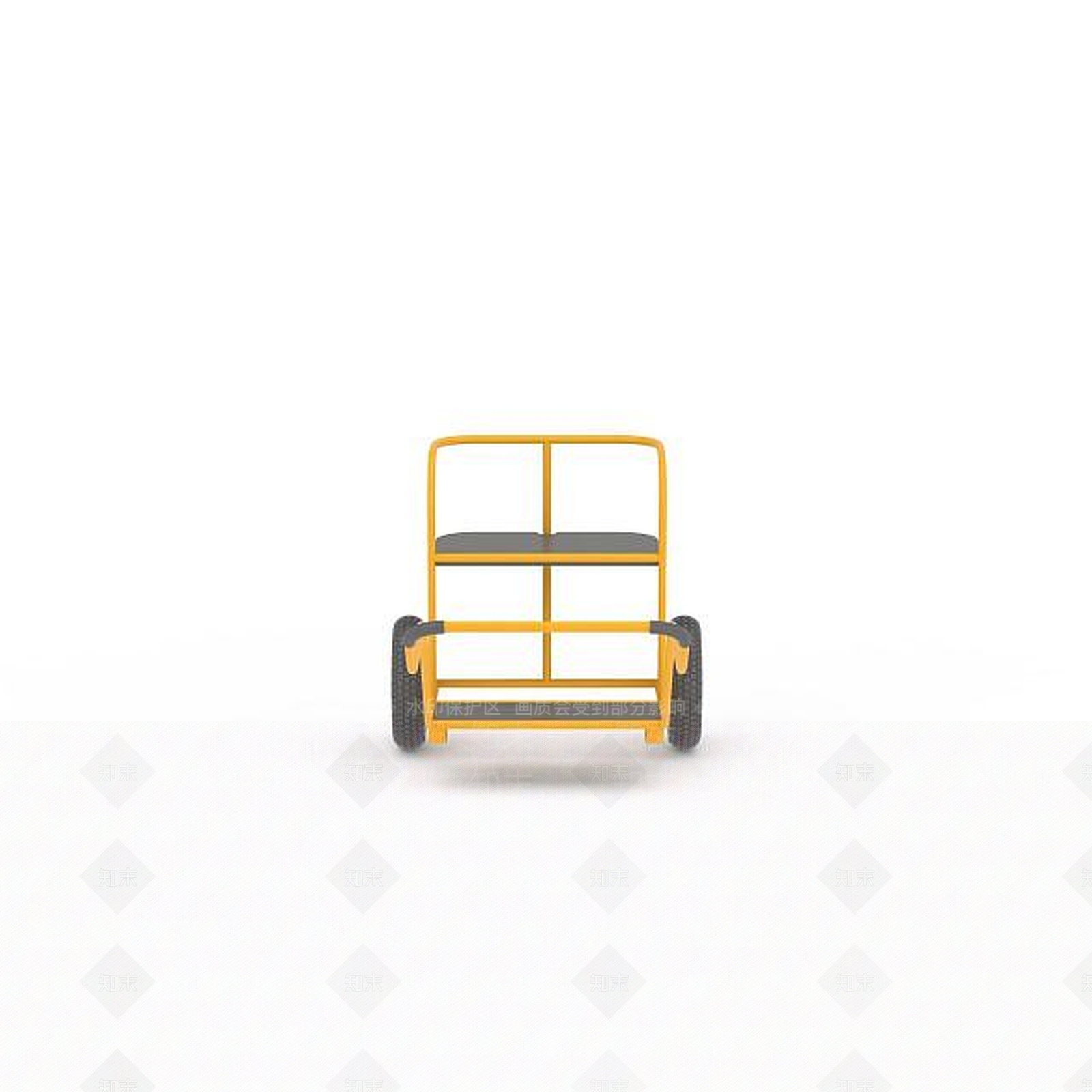 现代儿童黄包车3D模型下载【ID:1199464241】