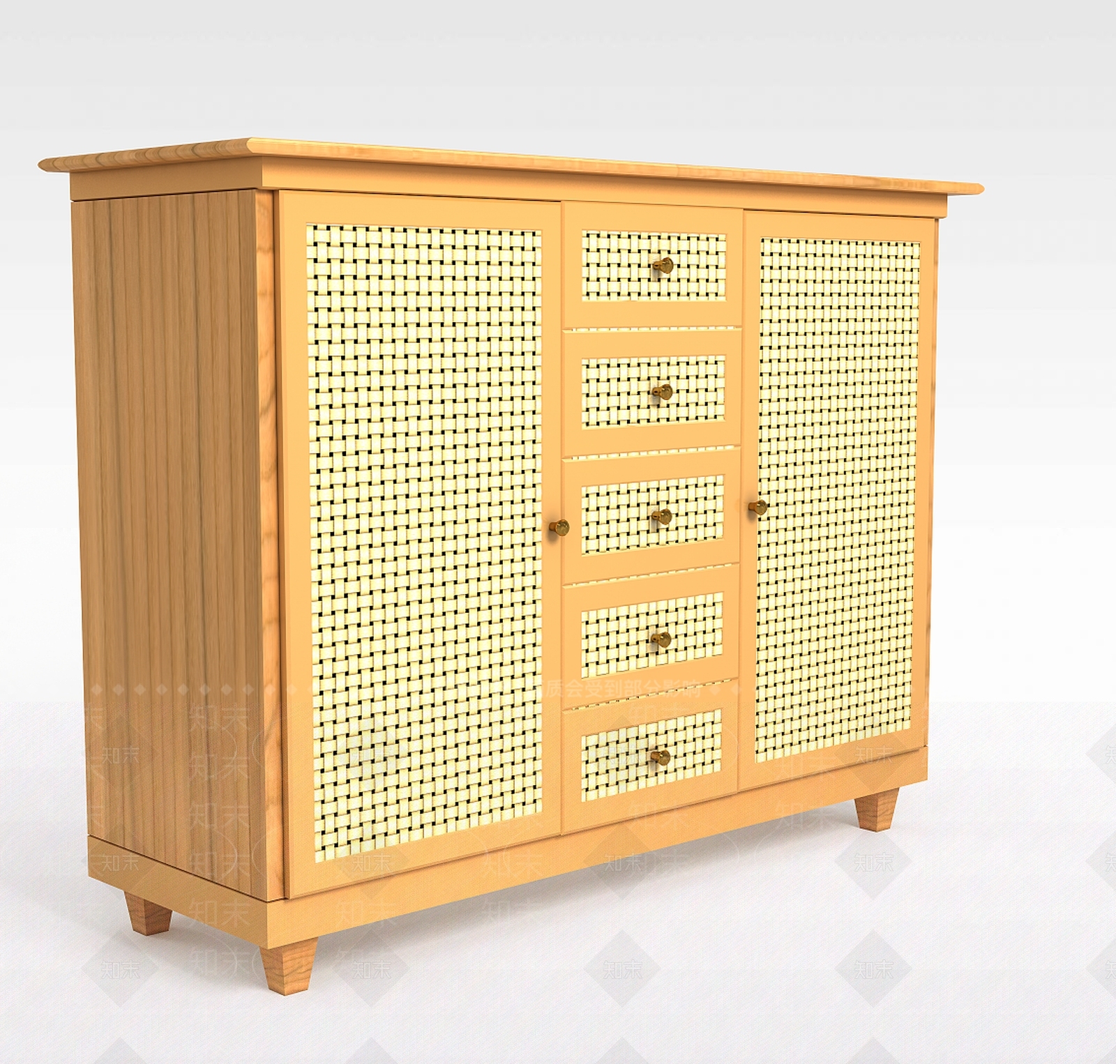 现代编织门柜子3D模型下载【ID:1199466673】
