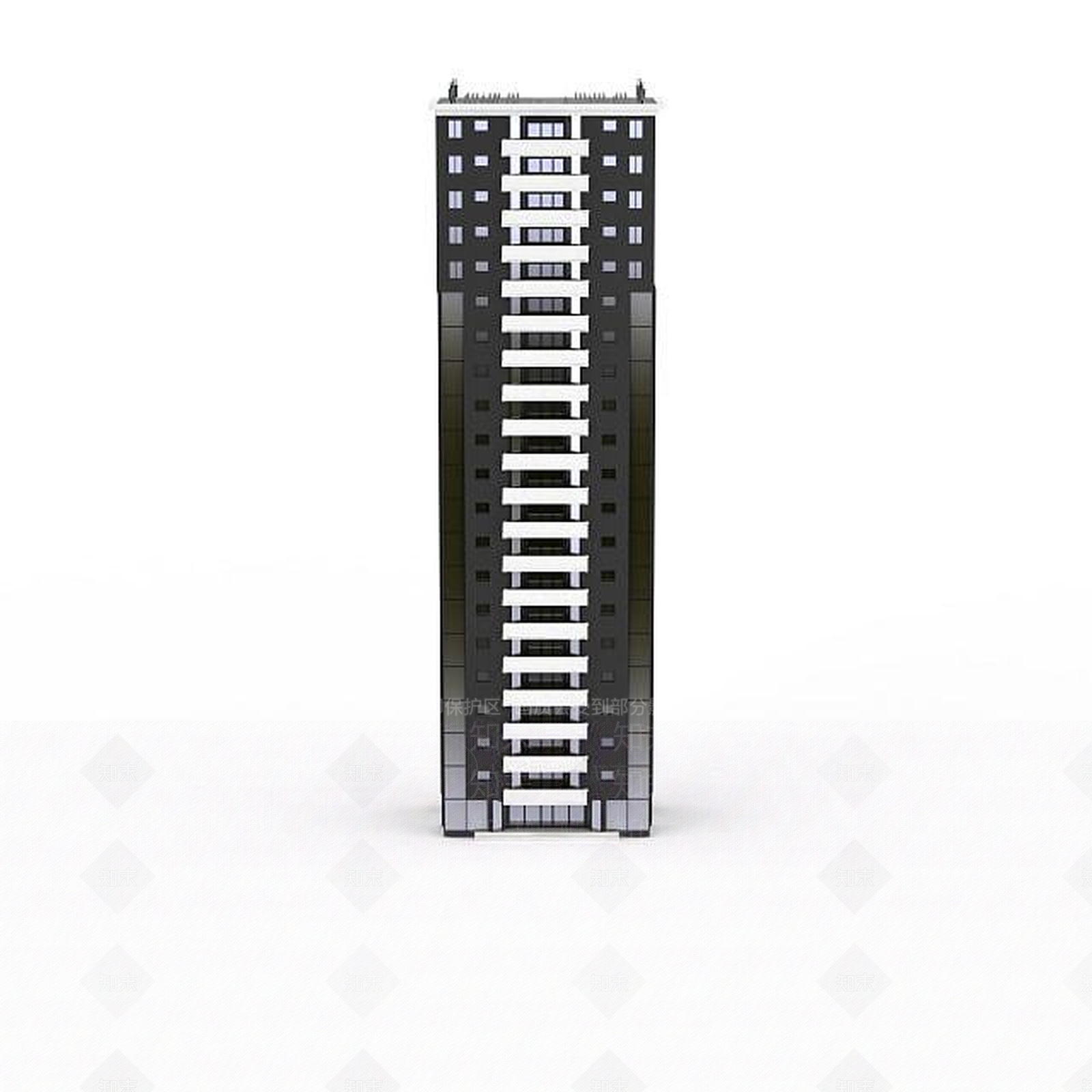 现代摩天大楼3D模型下载【ID:1199467229】