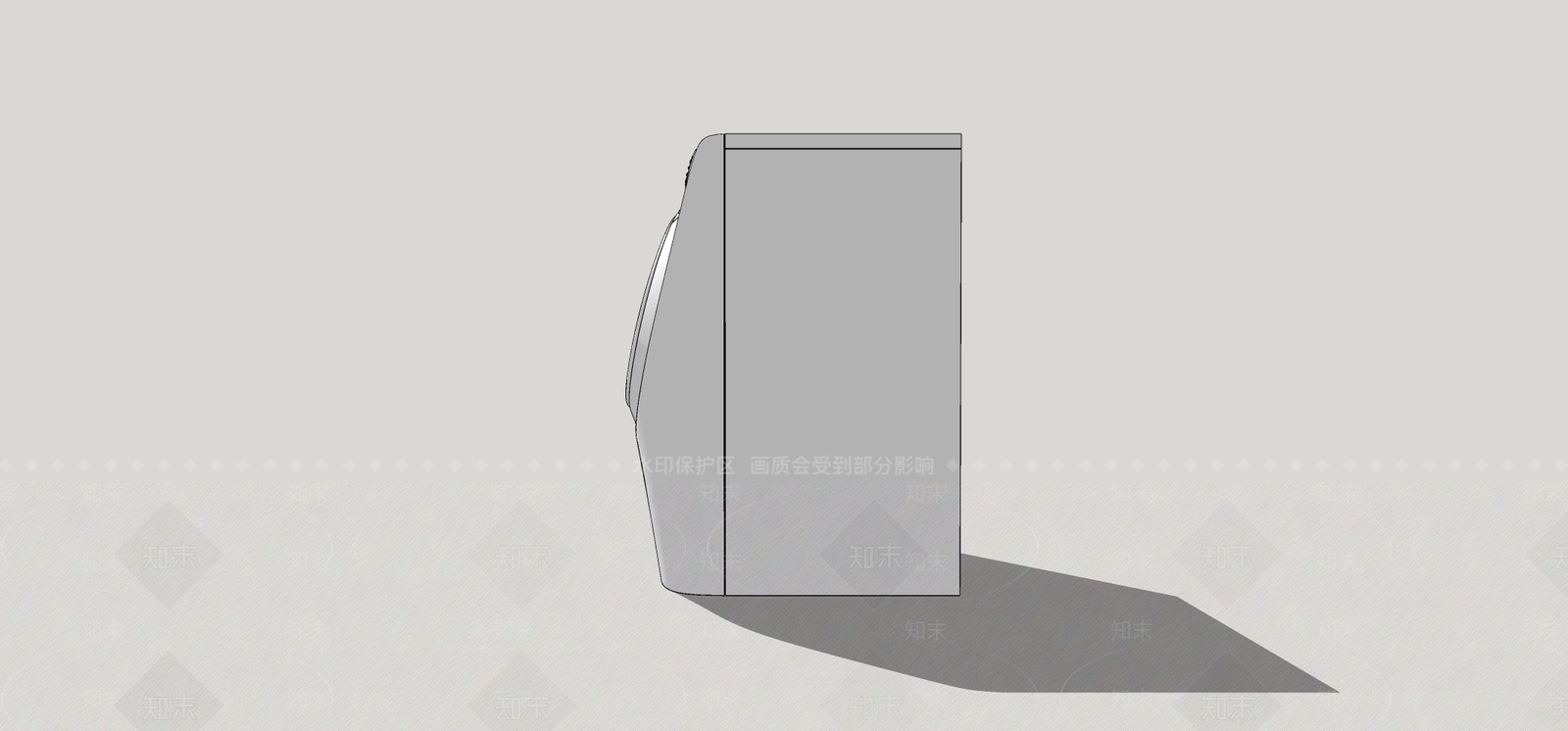 洗衣机SU模型下载【ID:1199467477】
