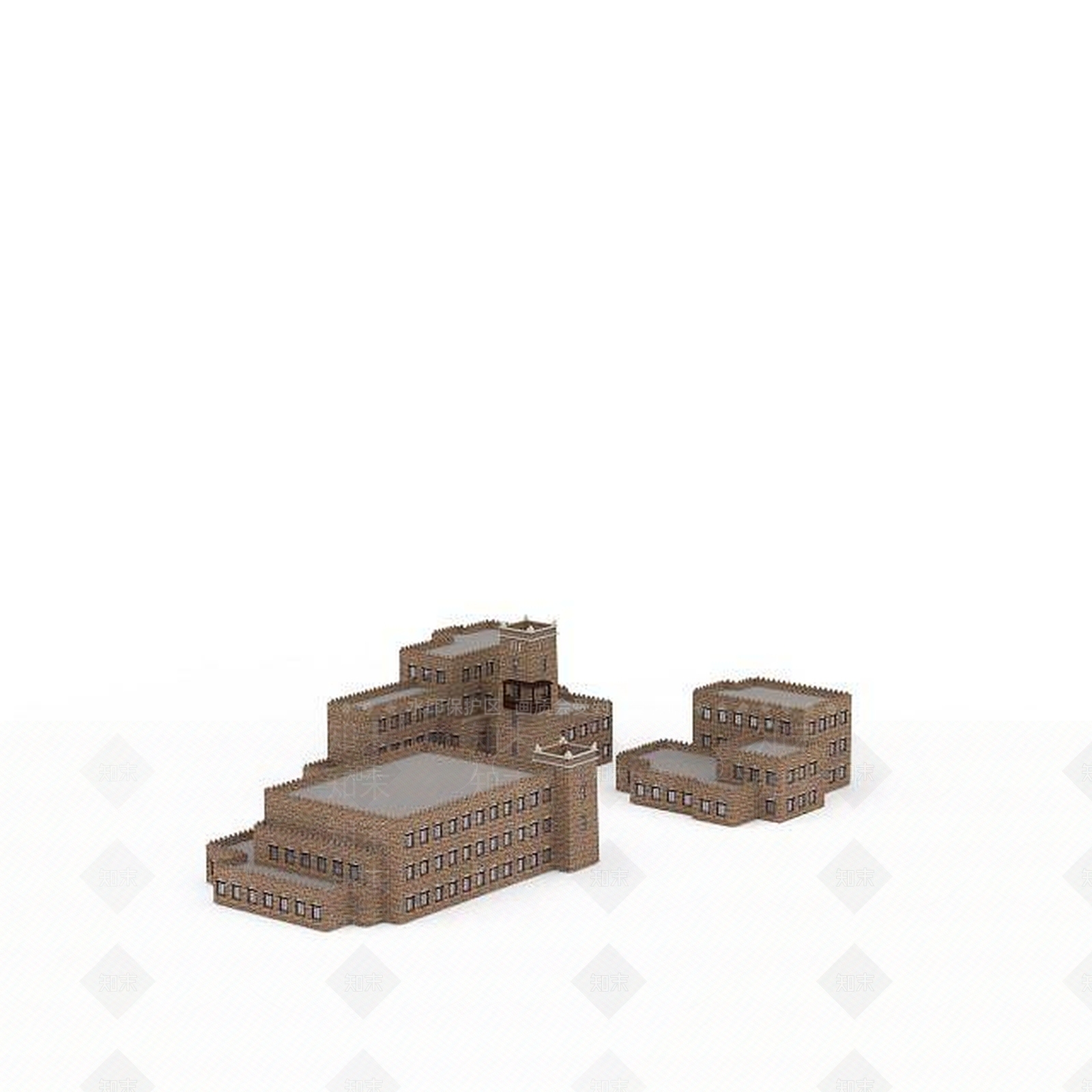 现代羌族习传中心3D模型下载【ID:1199468448】