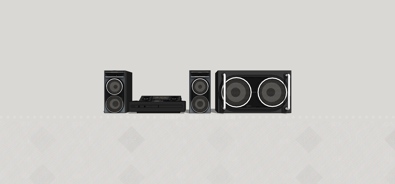 音响SU模型下载【ID:1199469218】