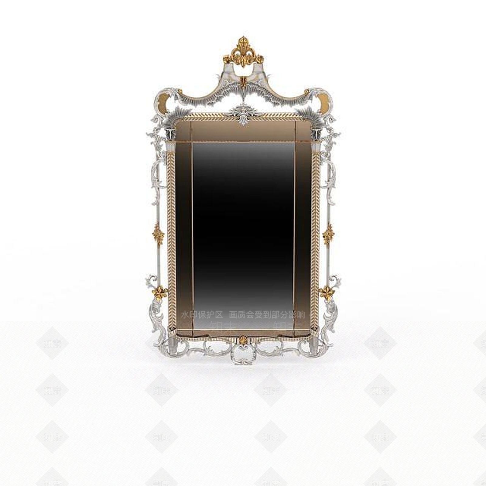 欧式古典欧式镜子3D模型下载【ID:1199469425】