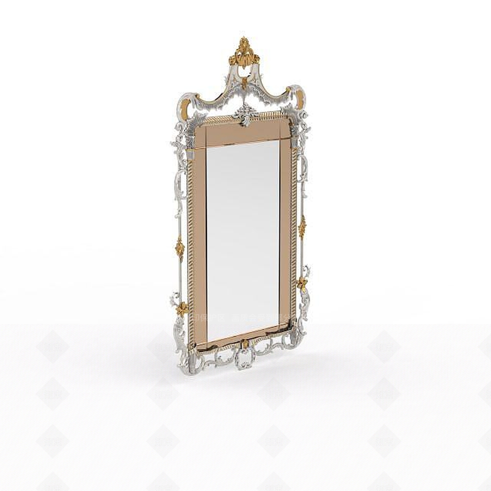 欧式古典欧式镜子3D模型下载【ID:1199469425】