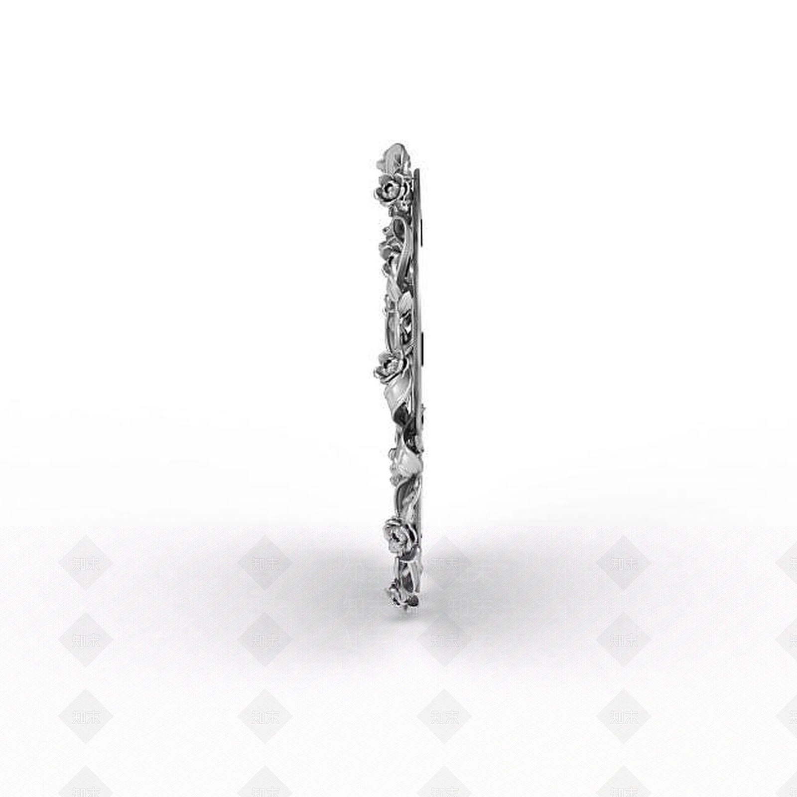 现代雕花圆镜3D模型下载【ID:1199469407】