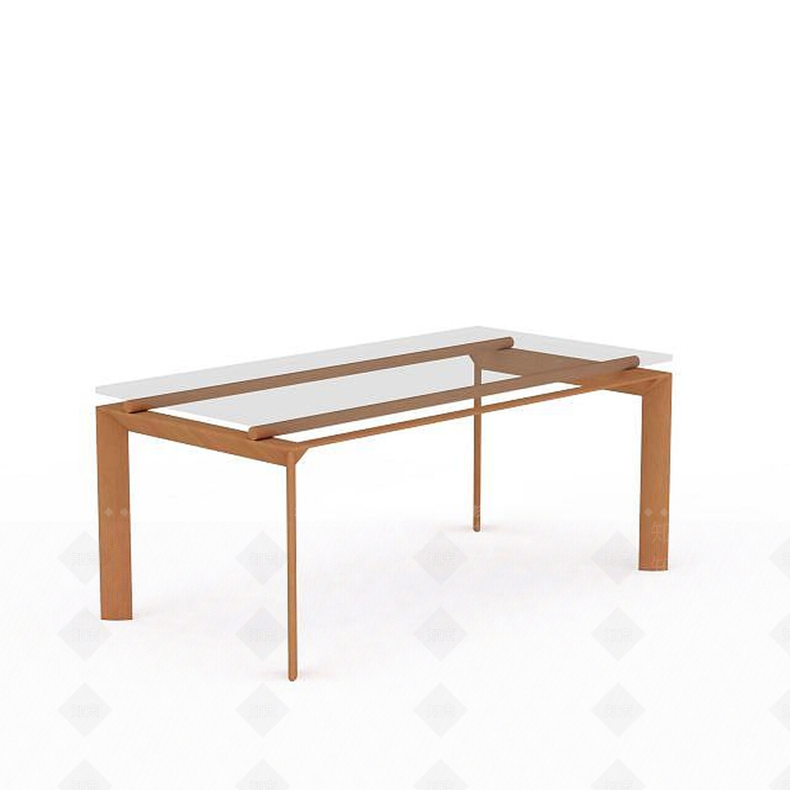 现代钢化玻璃桌子3D模型下载【ID:1199469713】