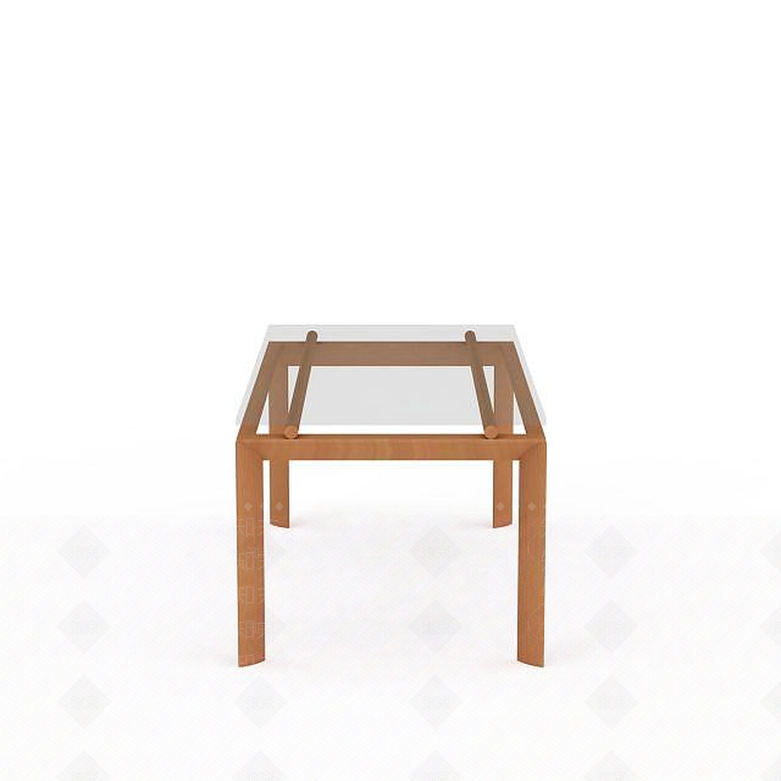 现代钢化玻璃桌子3D模型下载【ID:1199469713】