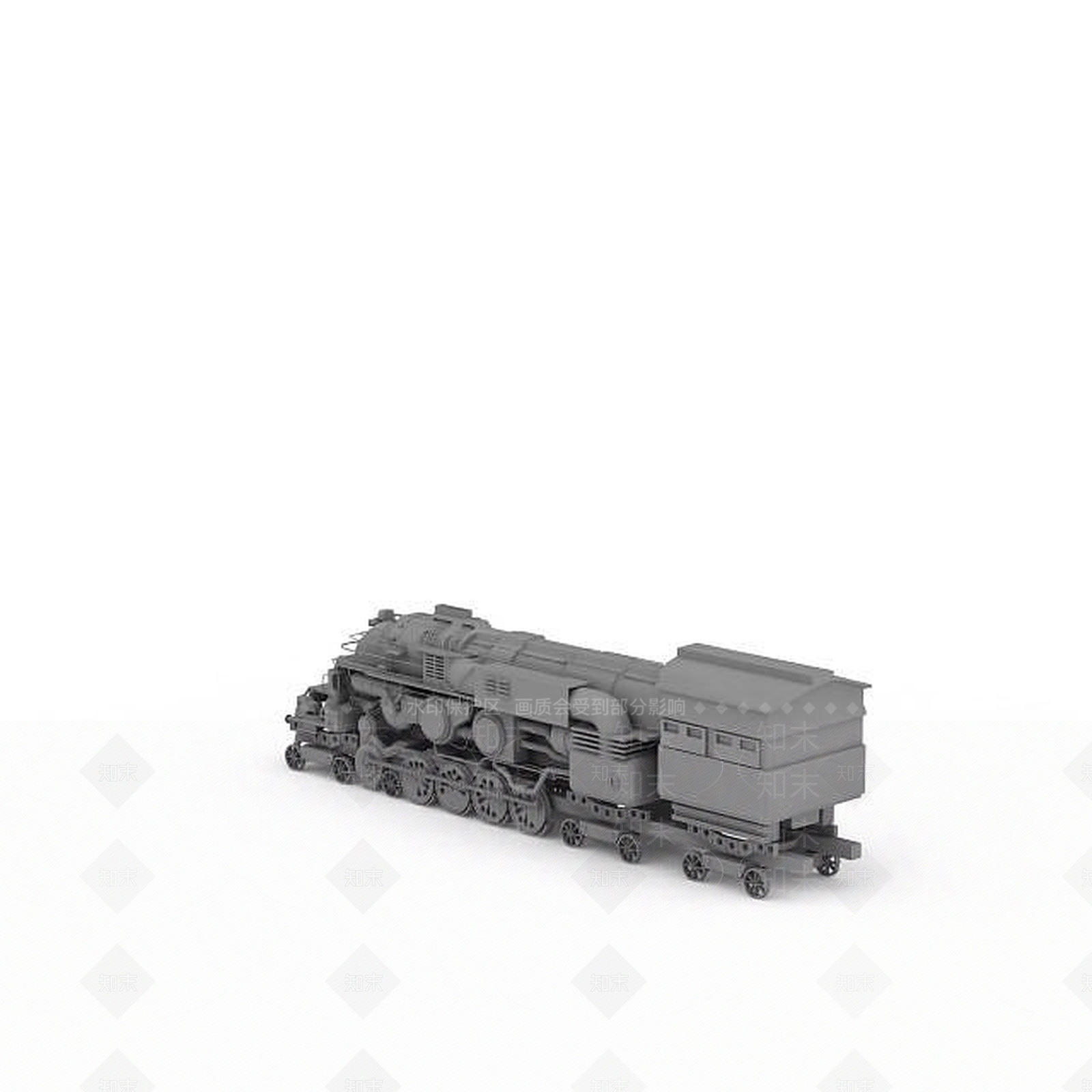 现代火车3D模型下载【ID:1199470060】