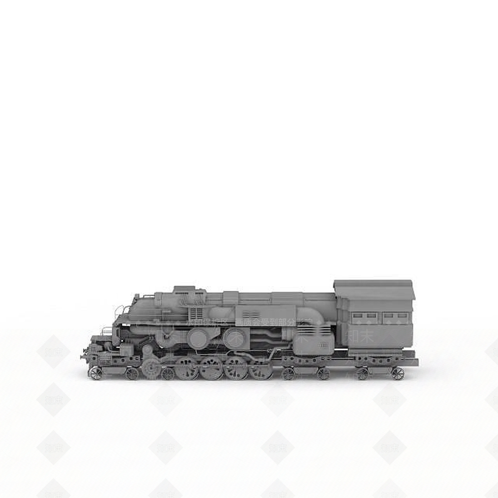 现代火车3D模型下载【ID:1199470060】