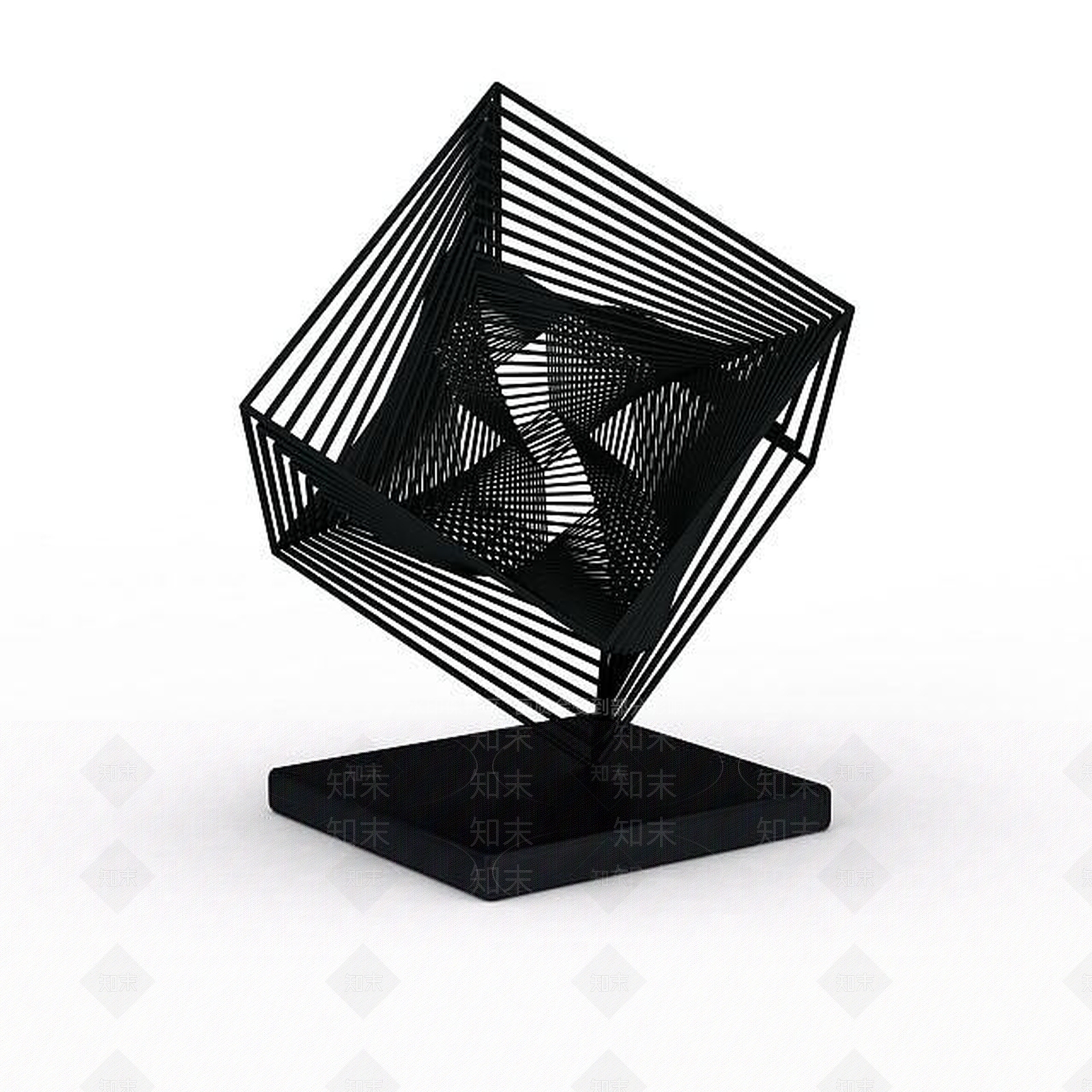 现代桌面摆件3D模型下载【ID:1199471131】