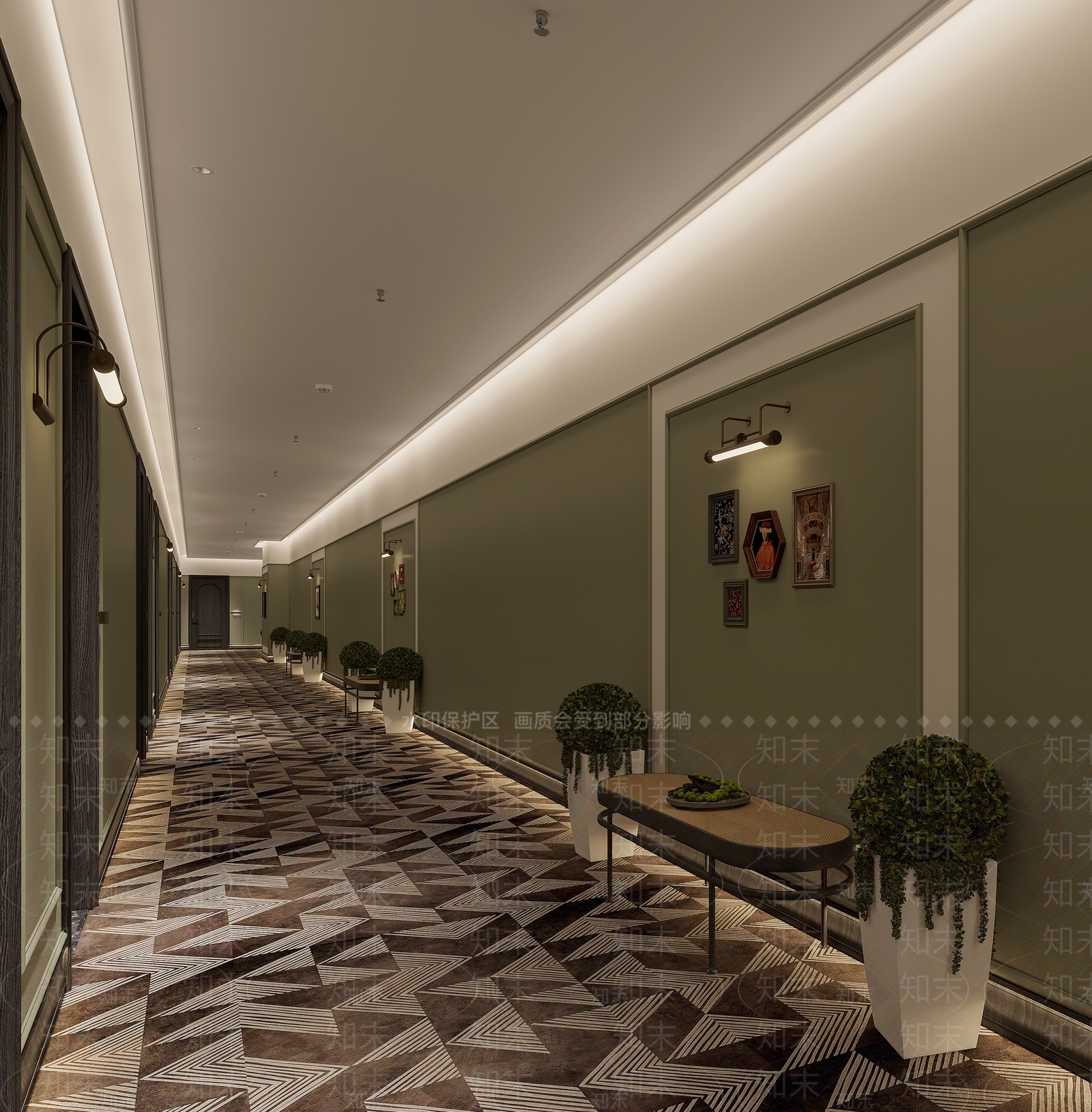 复古法式酒店3D模型下载【ID:1199576845】