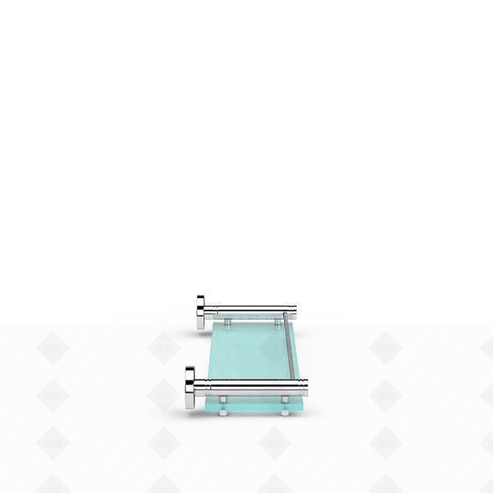 现代不锈钢毛巾架3D模型下载【ID:1199472790】