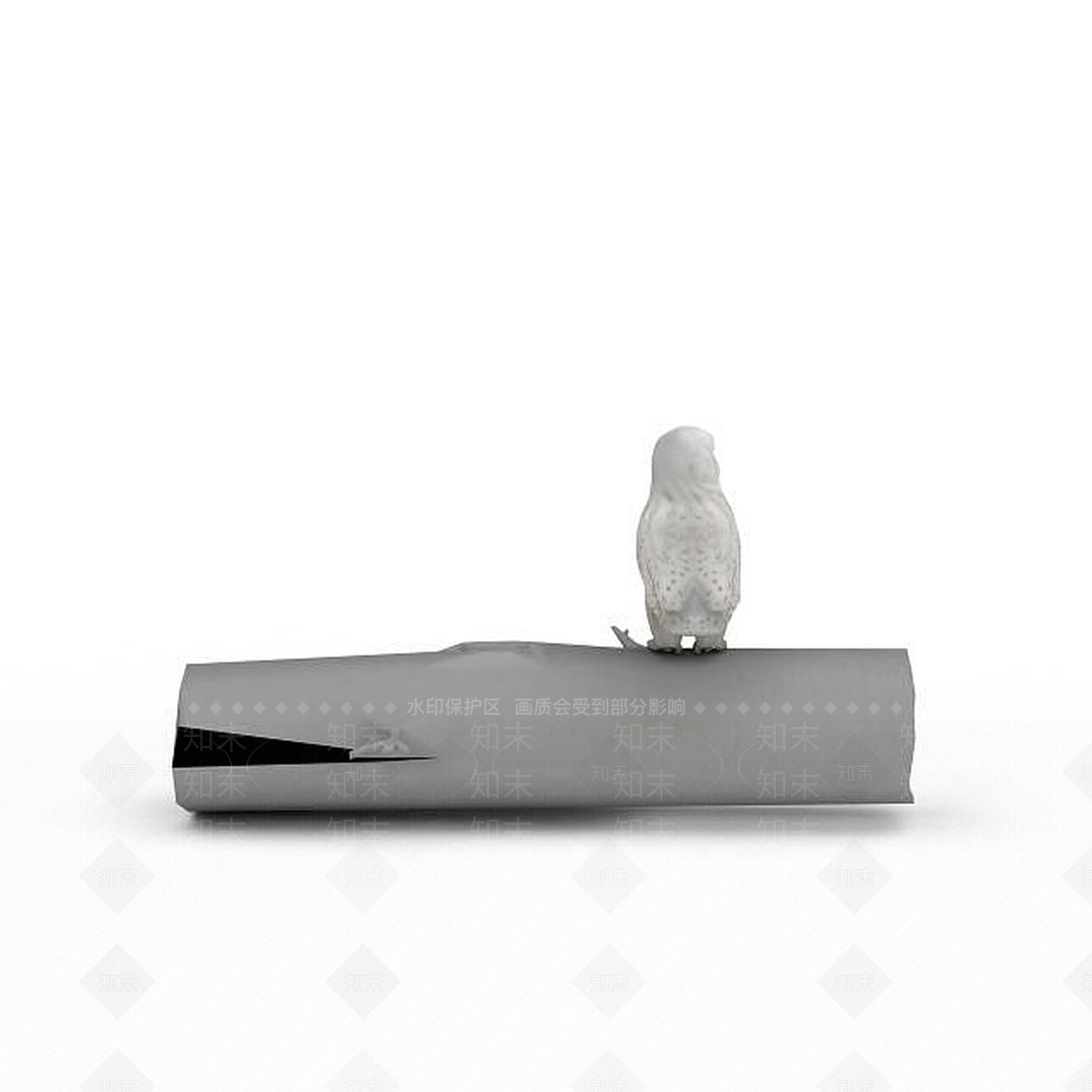 现代猫头鹰3D模型下载【ID:1199473178】