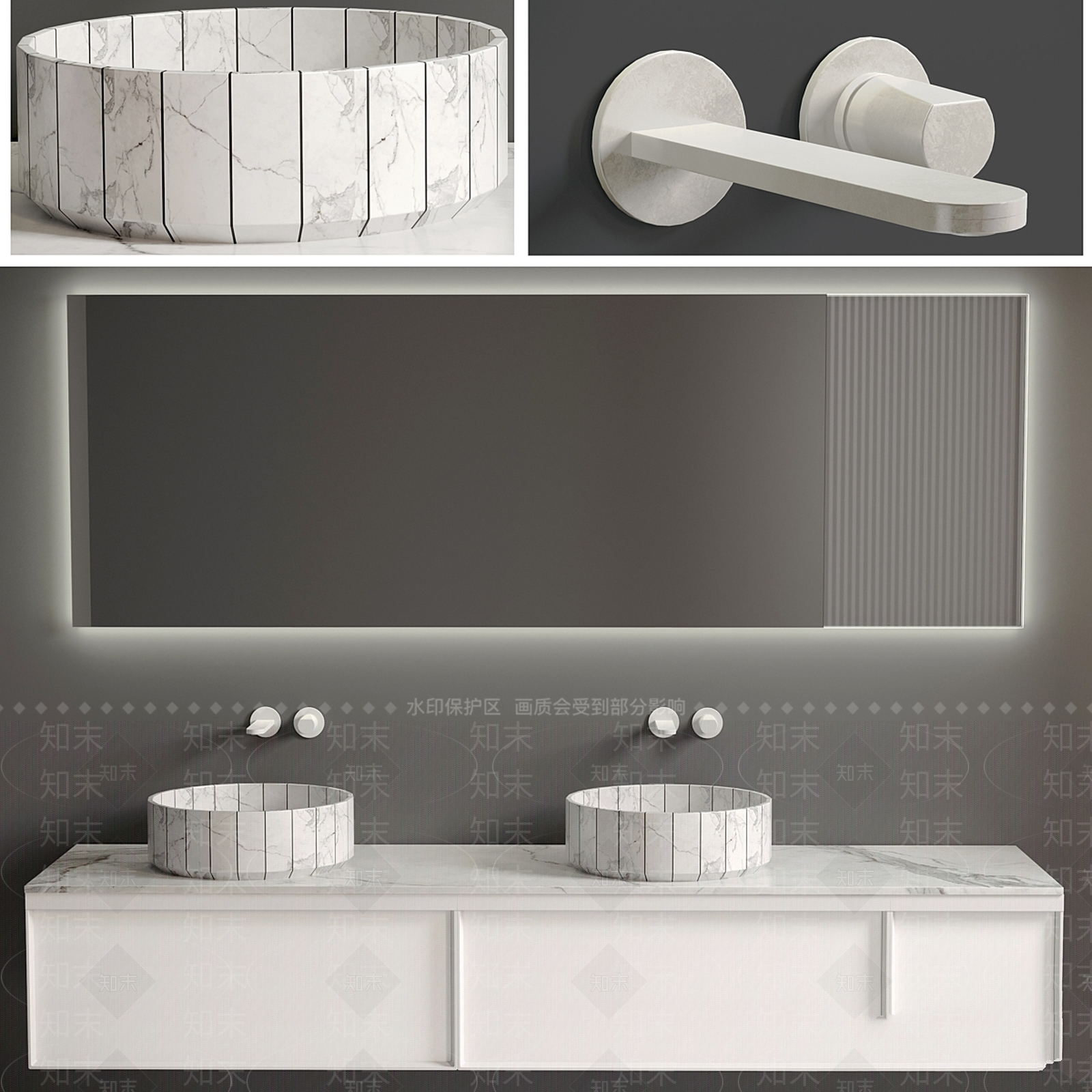 洗手台3D模型下载【ID:1199479267】