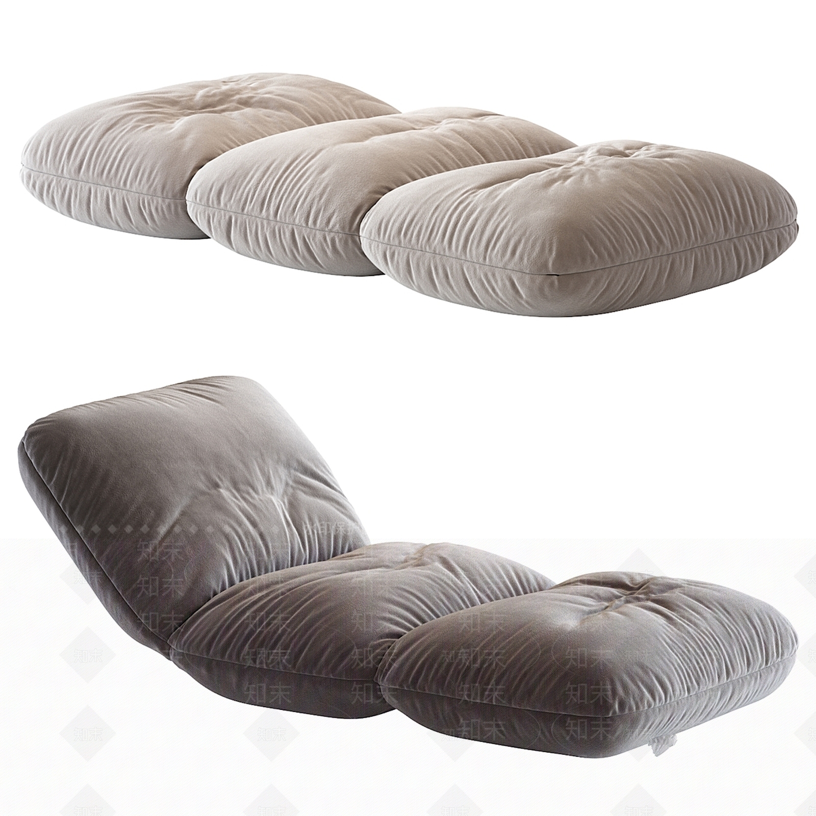 沙发凳3D模型下载【ID:1199479982】