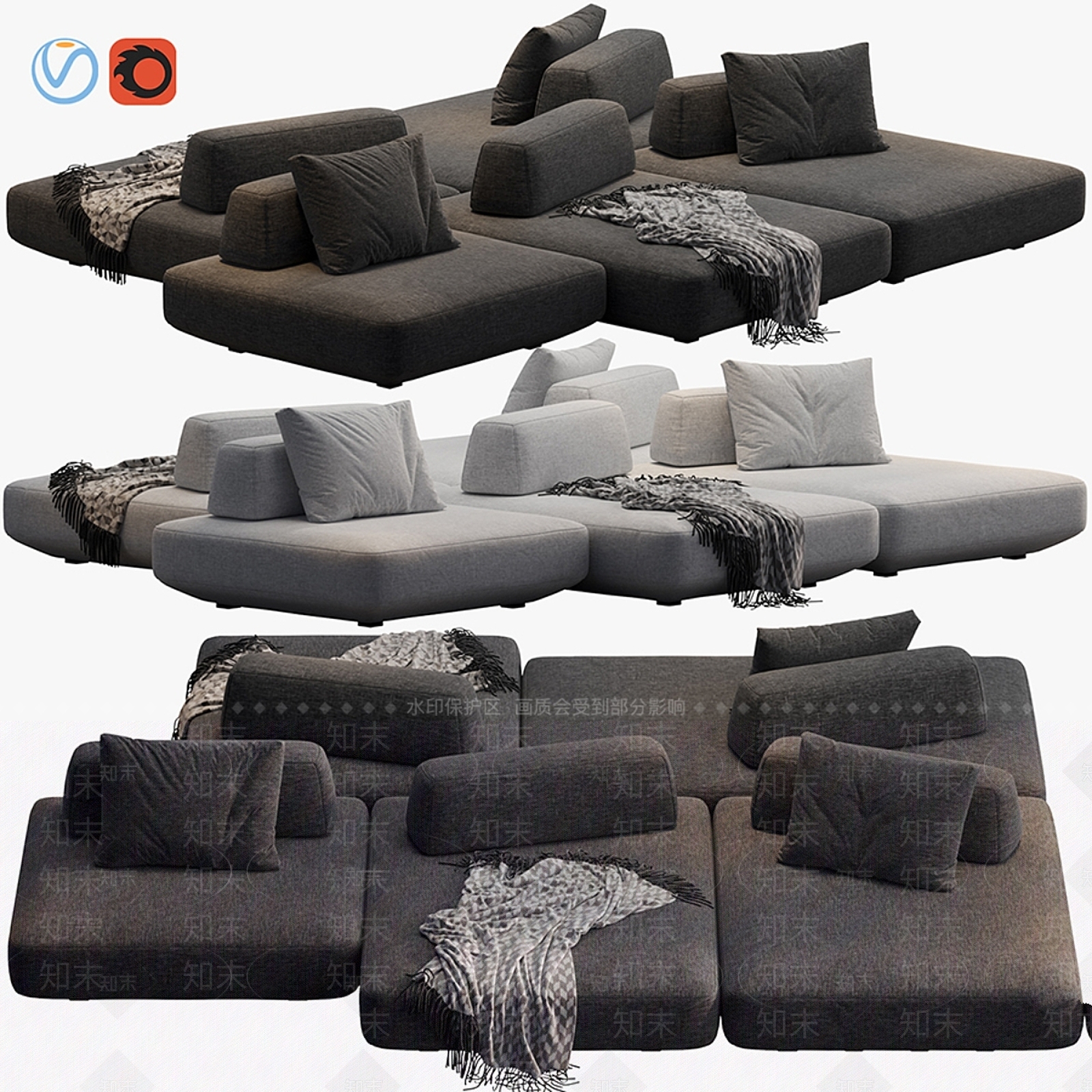 其他沙发3D模型下载【ID:1199497484】
