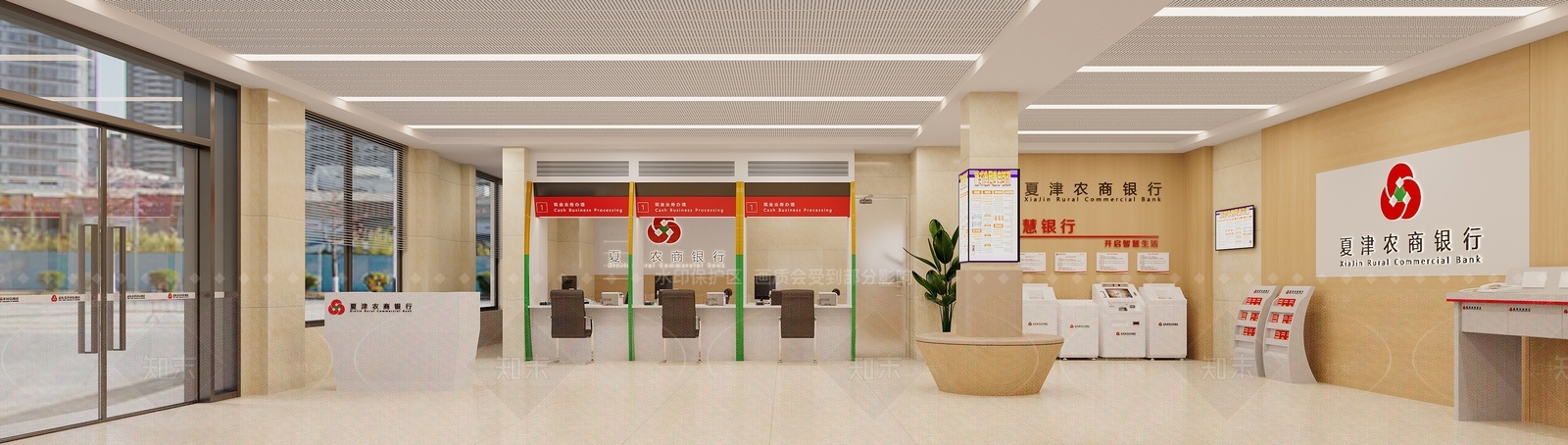 现代原木其他商业空间3D模型下载【ID:1199501528】