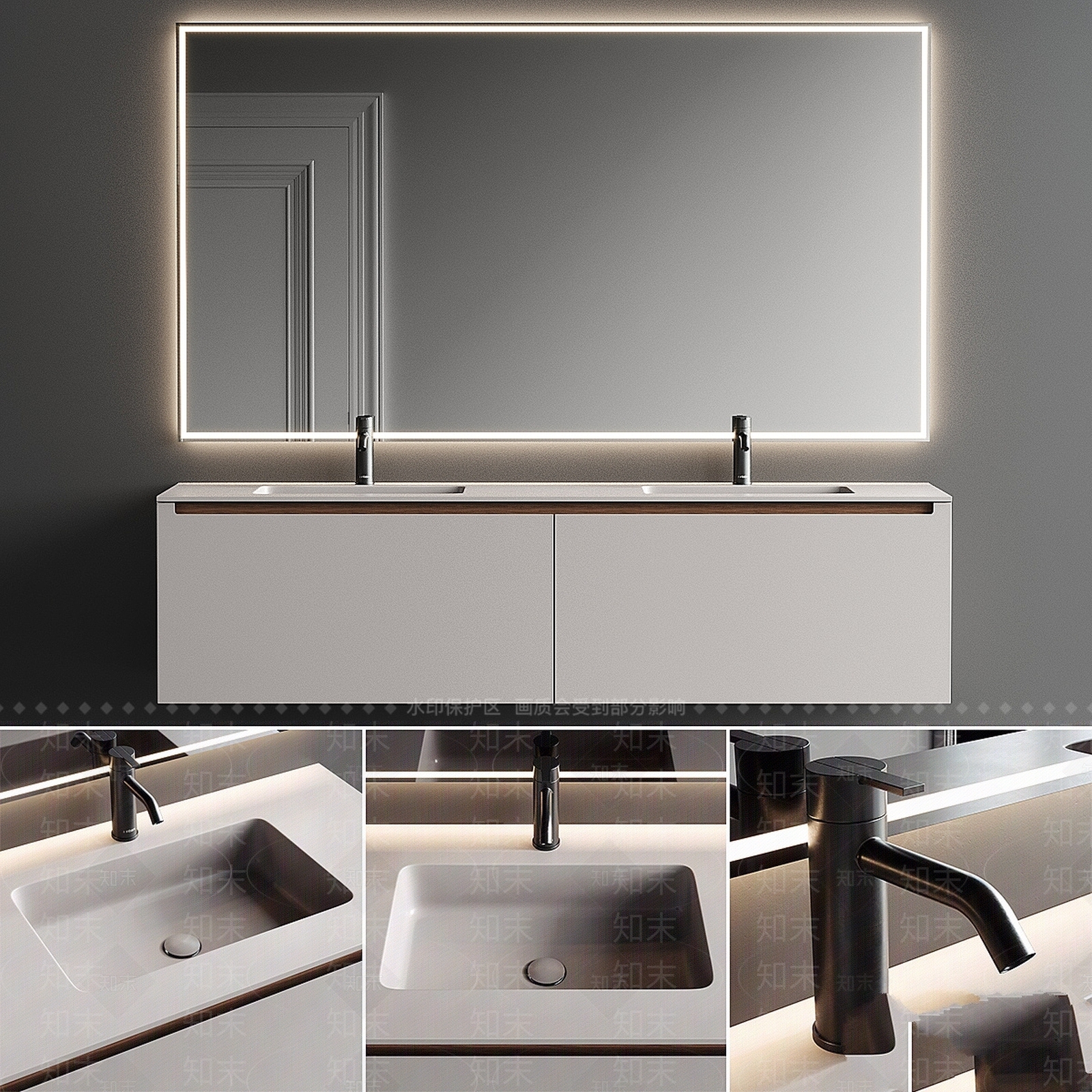 洗手台3D模型下载【ID:1199510790】