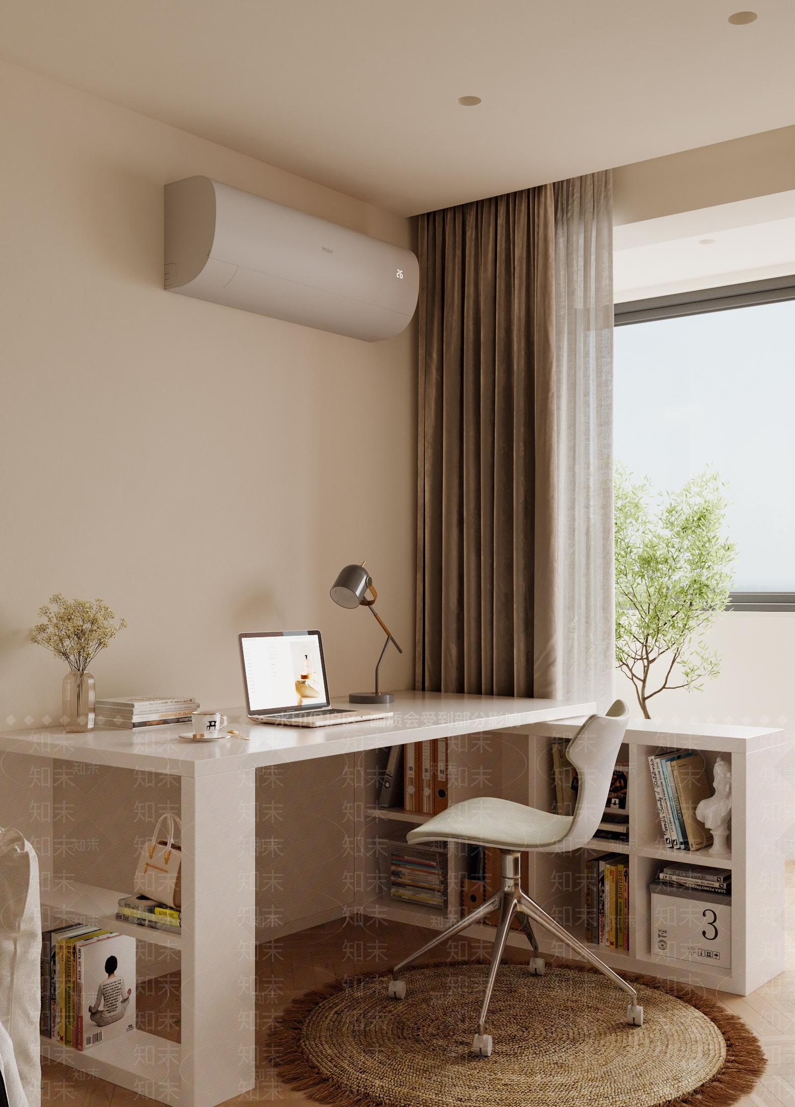 现代妆台妆凳3D模型下载【ID:1199512346】