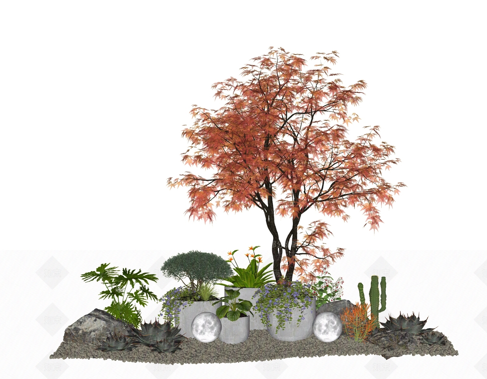 植物组合SU模型下载【ID:1199513466】