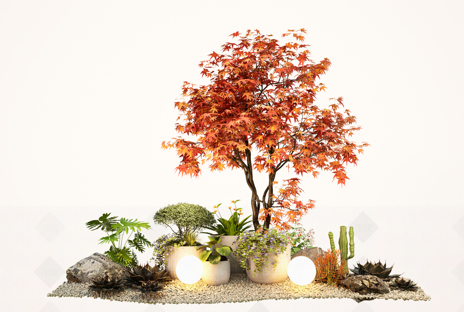 植物组合SU模型下载【ID:1199513466】