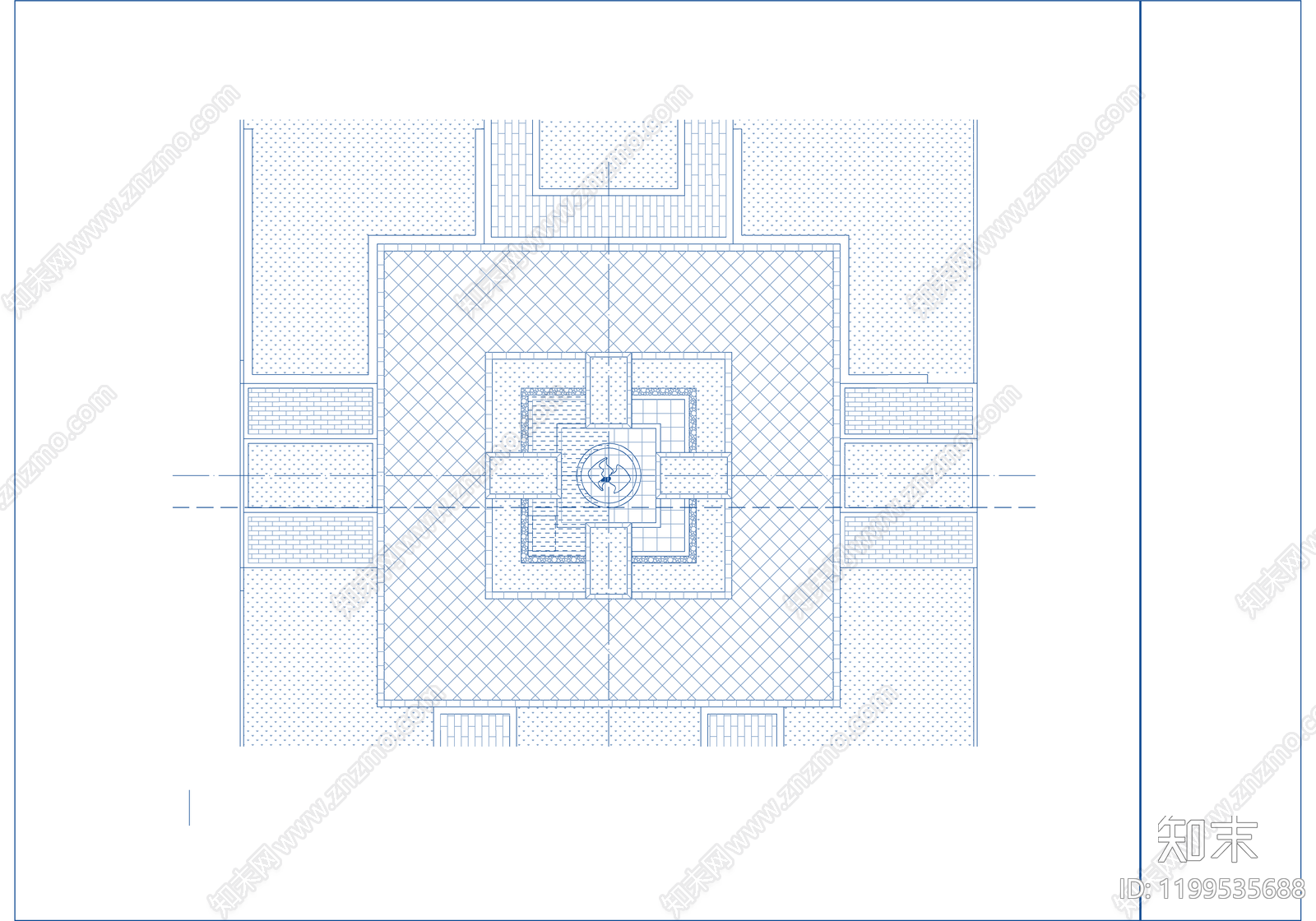 现代校园景观cad施工图下载【ID:1199535688】
