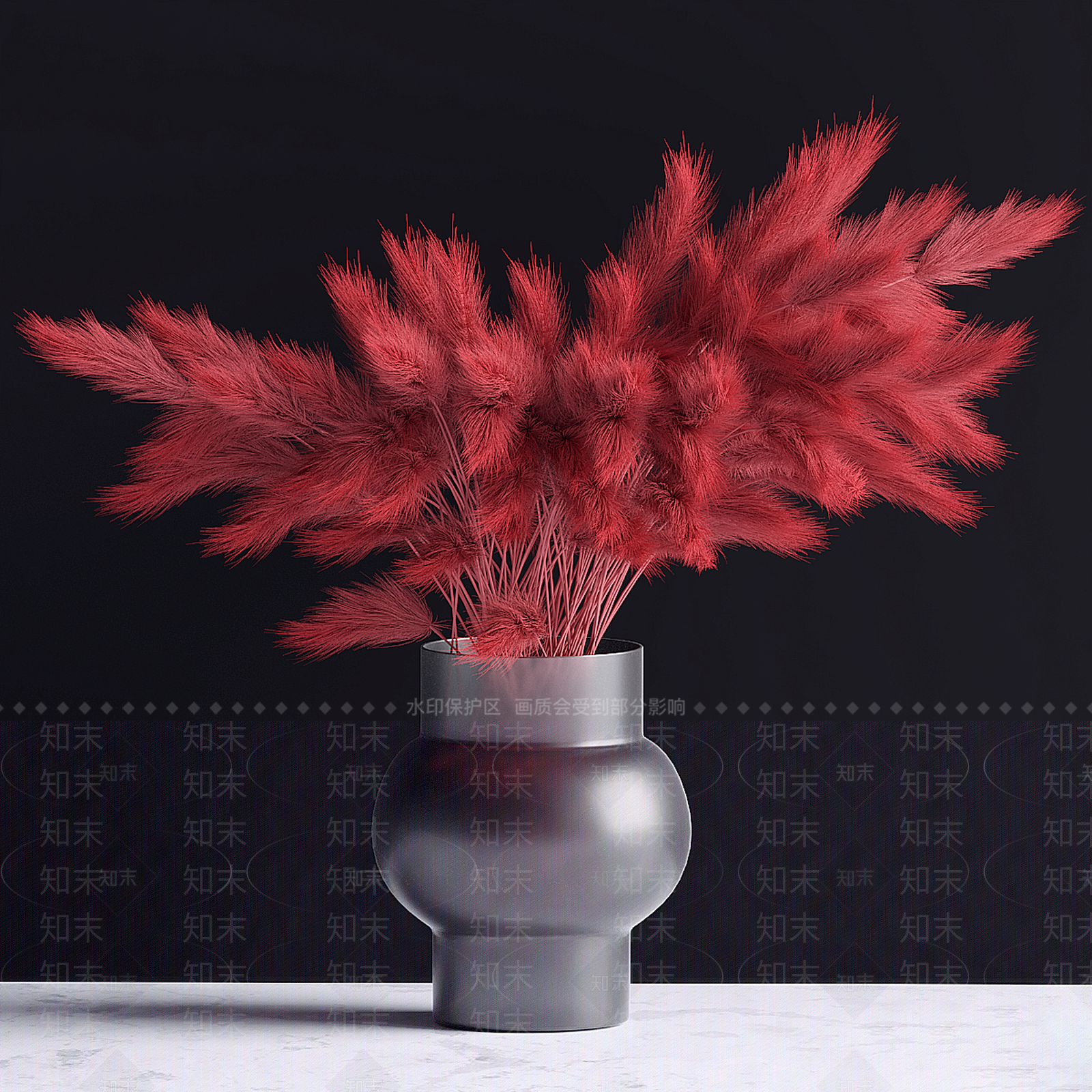 现代新中式花艺3D模型下载【ID:1199540518】