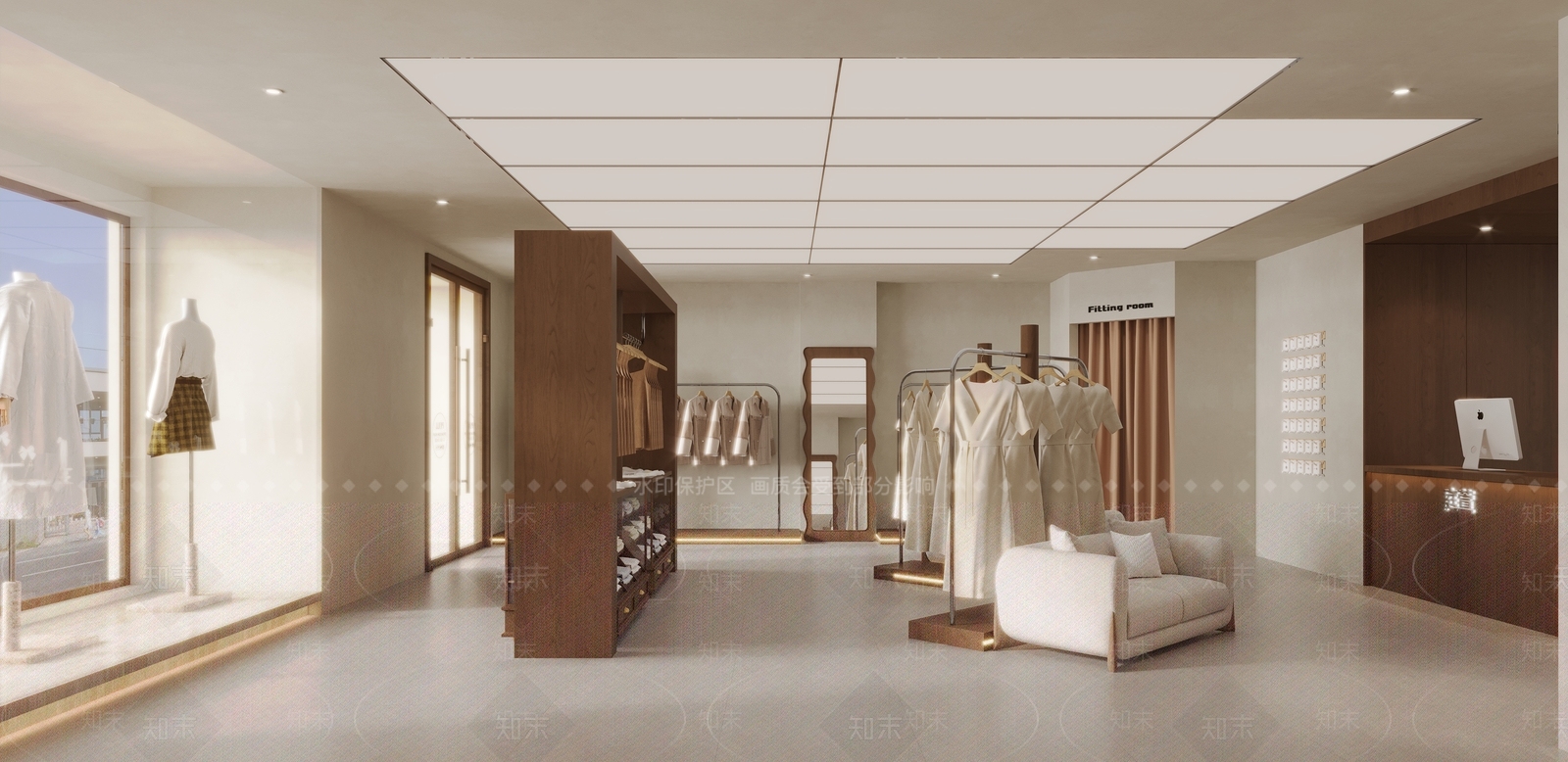 侘寂中古服装店3D模型下载【ID:1199541834】