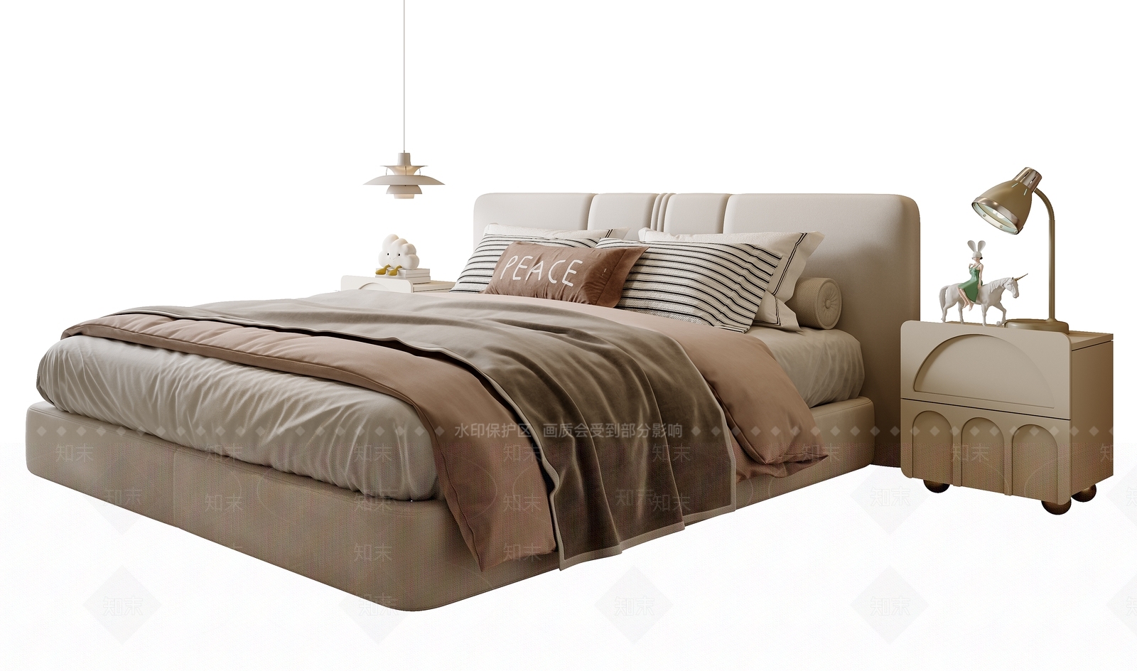 现代儿童床3D模型下载【ID:1199545256】