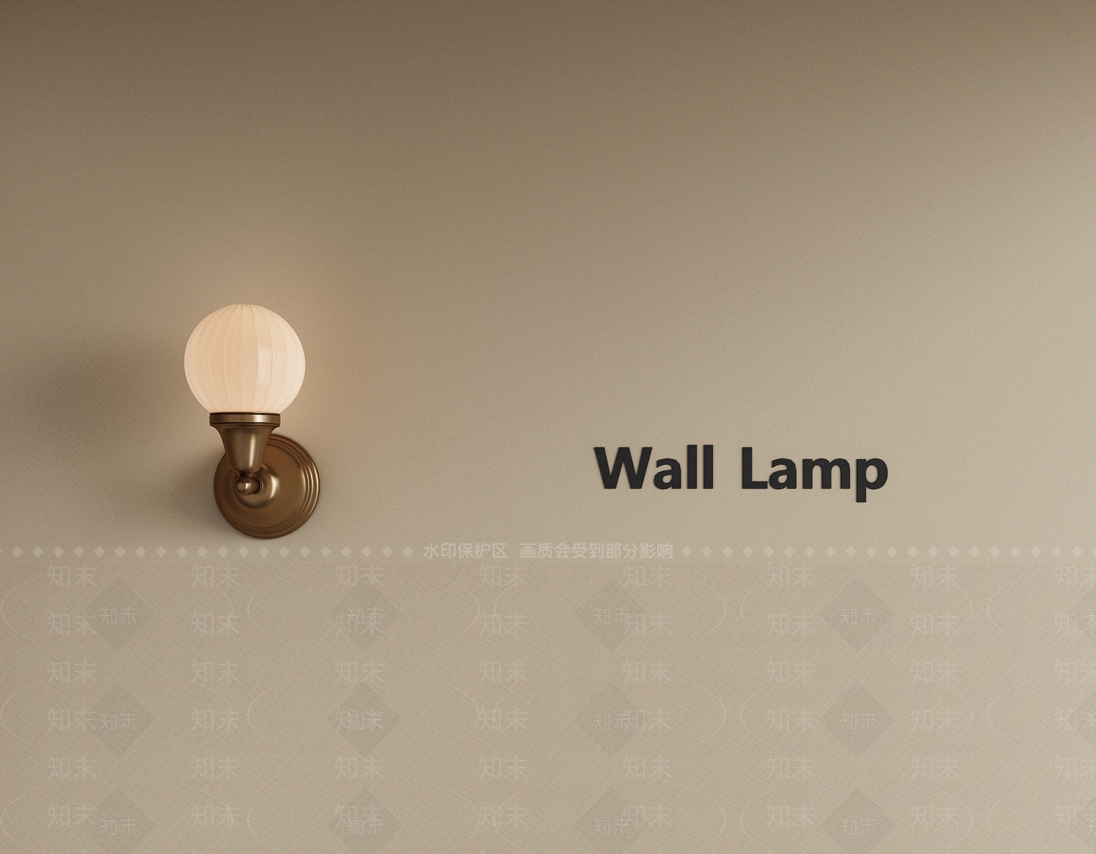 现代复古金属壁灯3D模型下载【ID:1199545477】