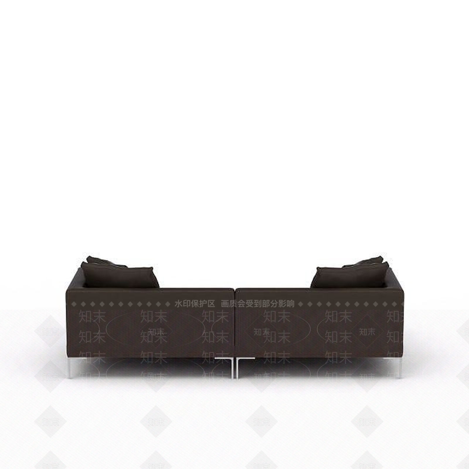 现代精简双人沙发3D模型下载【ID:1199559564】