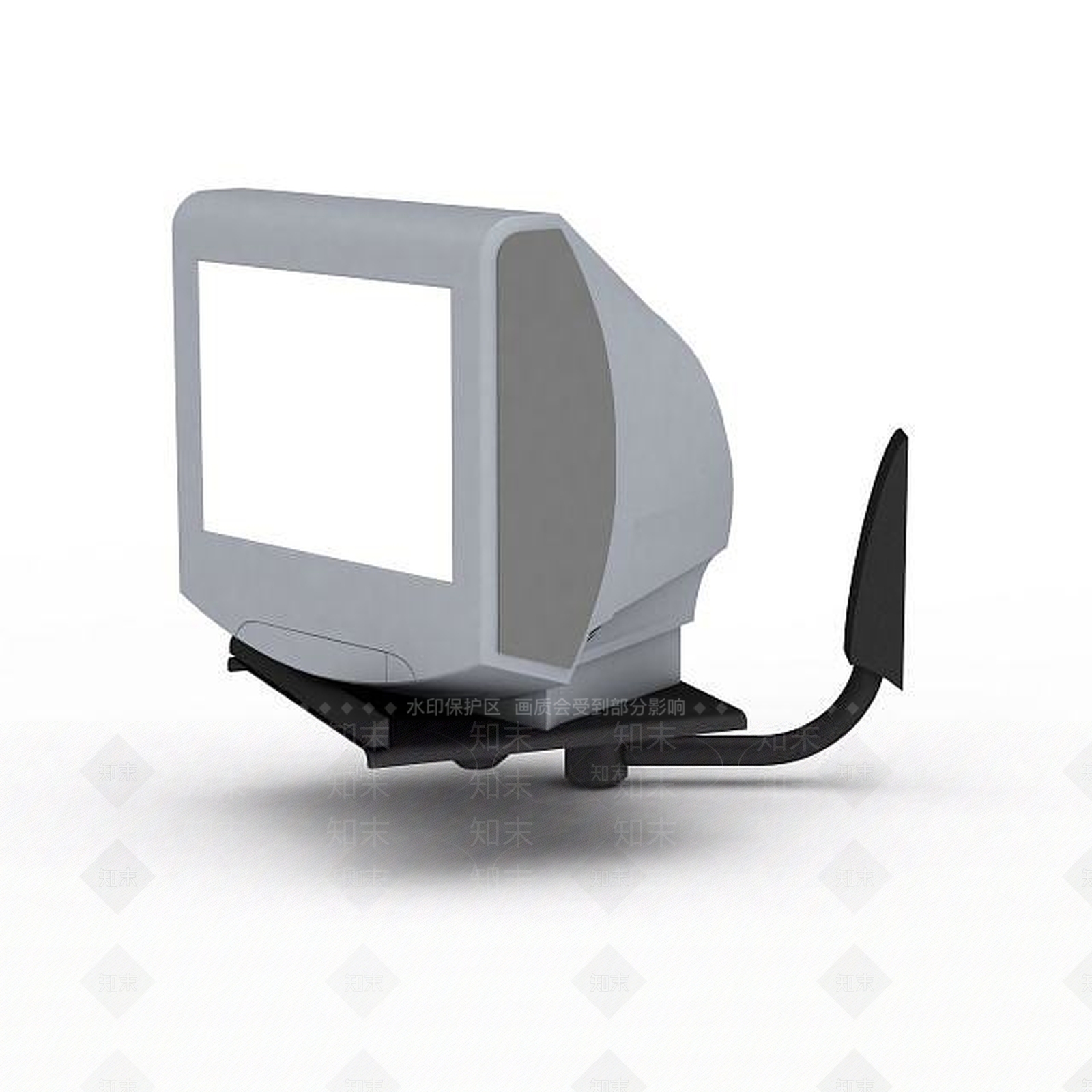 现代台式电脑显示器3D模型下载【ID:1199560186】