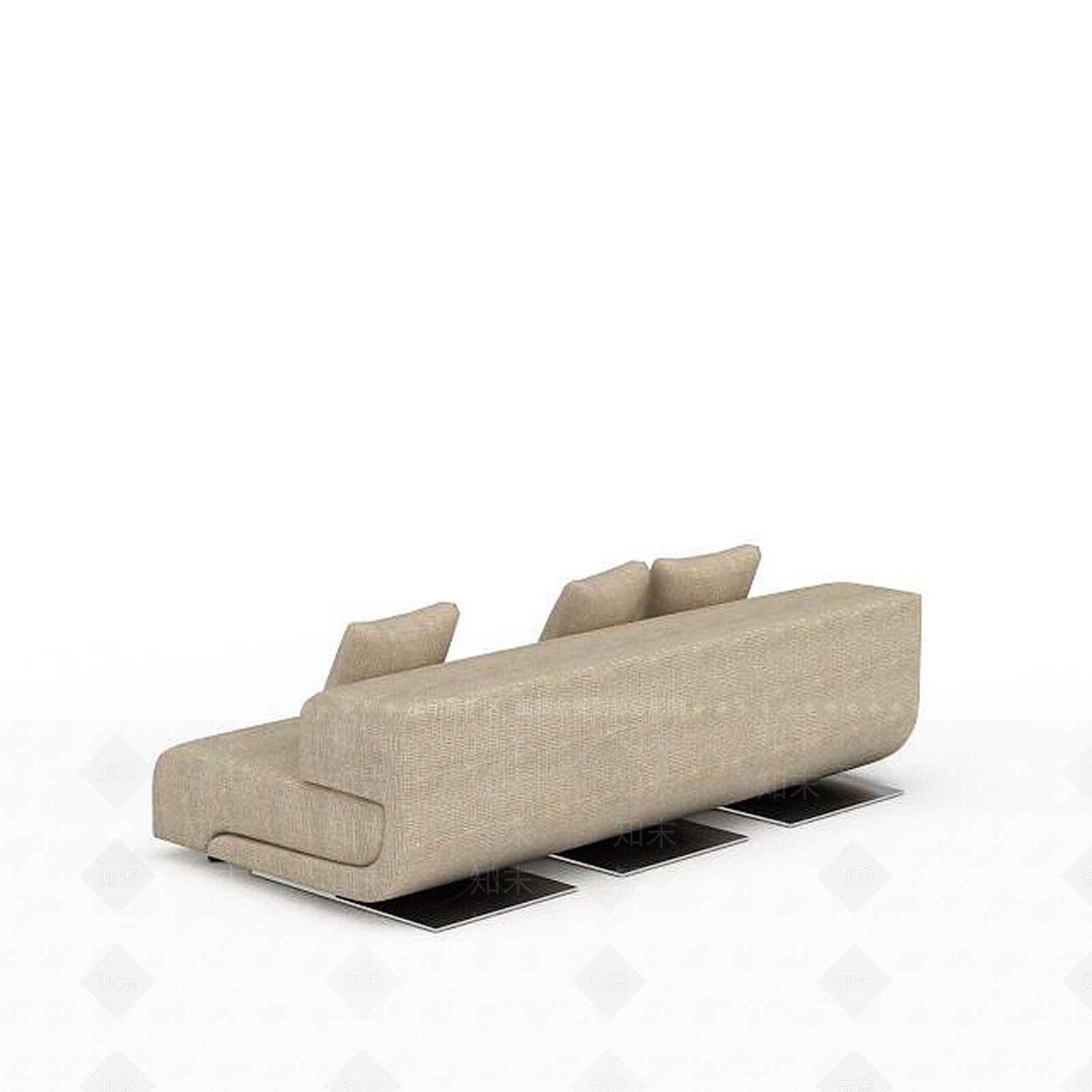 现代精品布艺沙发3D模型下载【ID:1199560326】