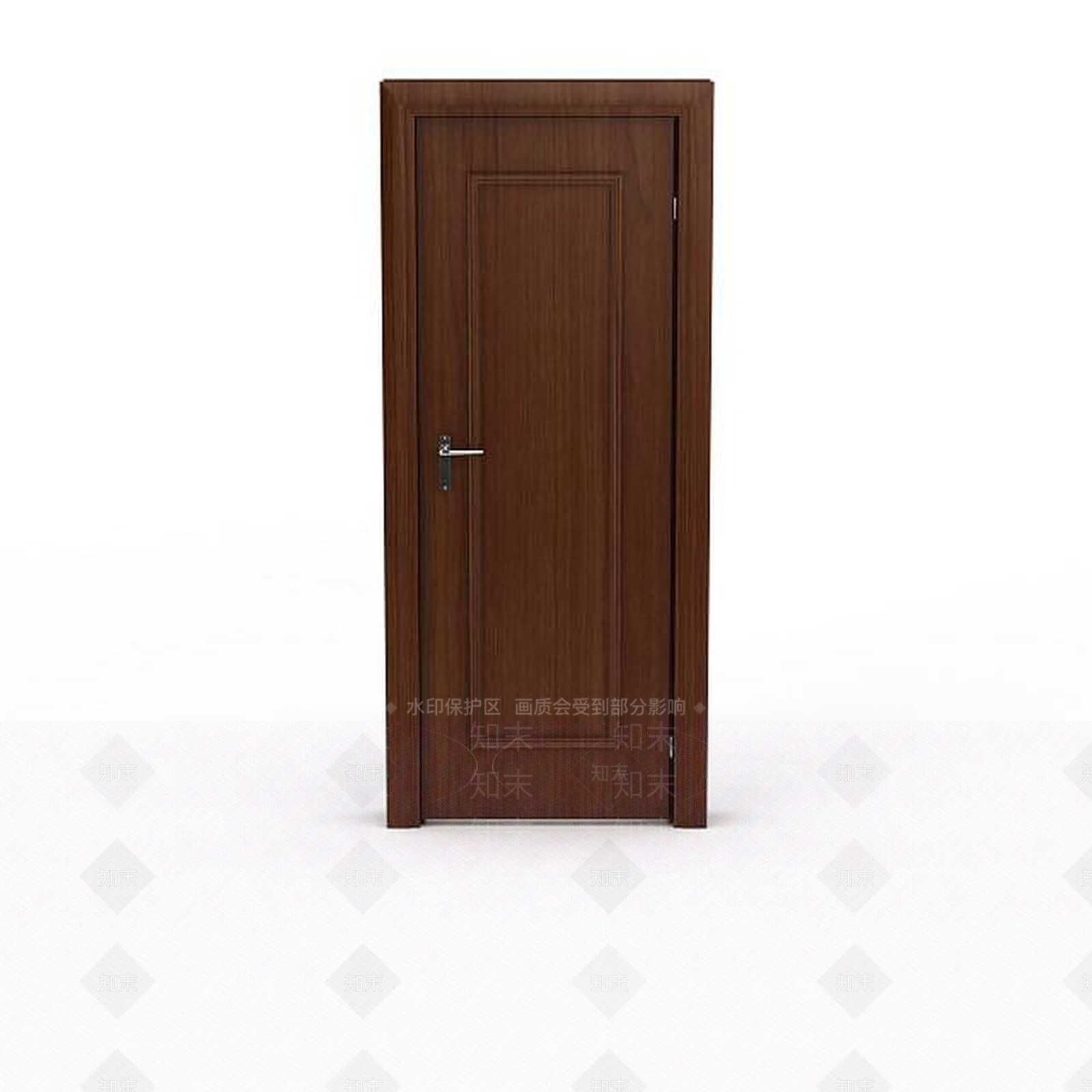 现代简约实木卧室门3D模型下载【ID:1199561277】