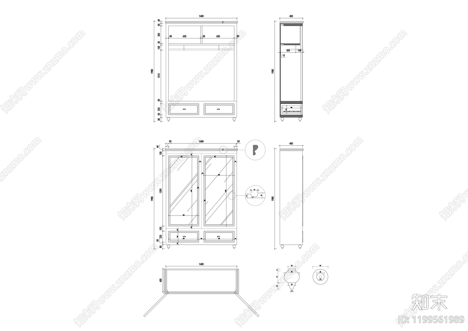 柜体节点施工图下载【ID:1199561989】