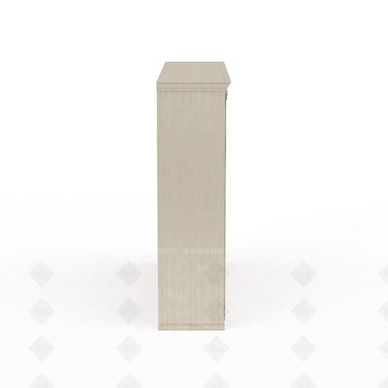 现代精品实木雕花四开门大衣柜3D模型下载【ID:1199563625】