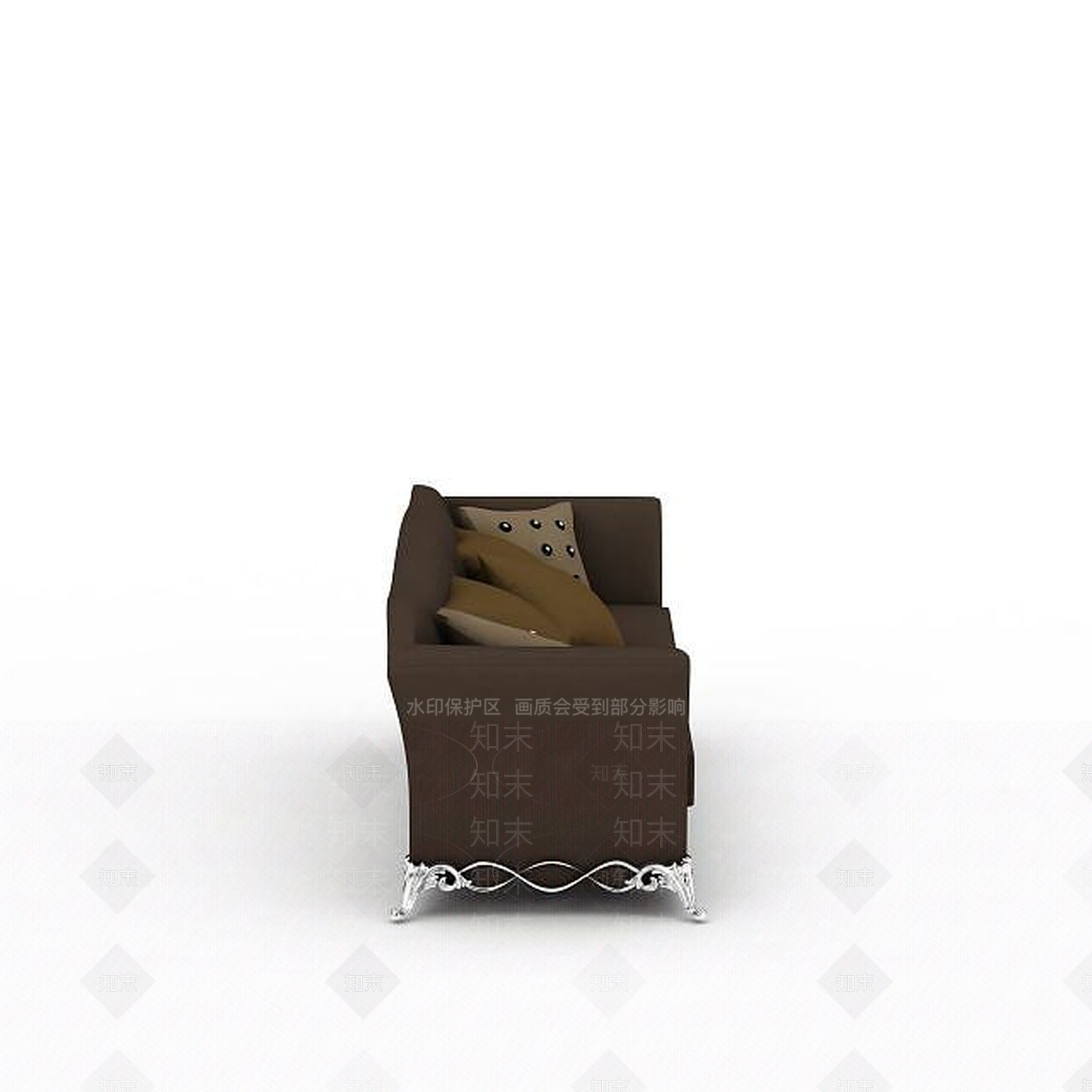 欧式古典欧式咖啡色不锈钢雕花3D模型下载【ID:1199564354】
