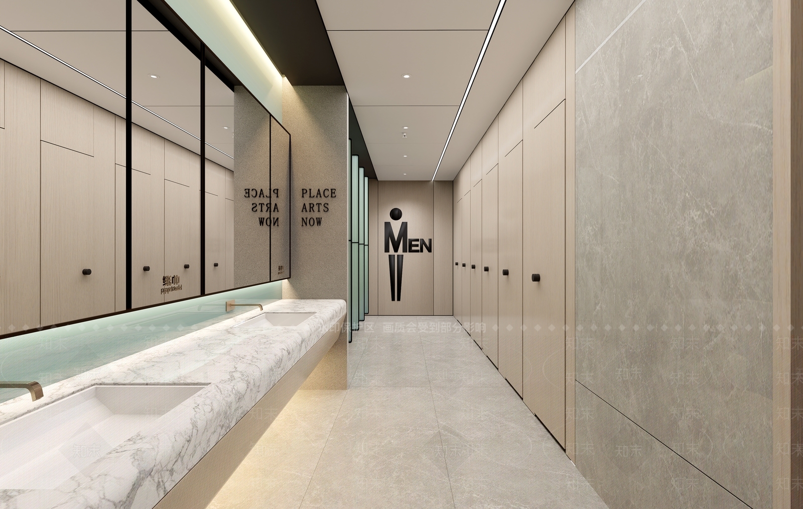 现代公共卫生间SU模型下载【ID:1199565921】