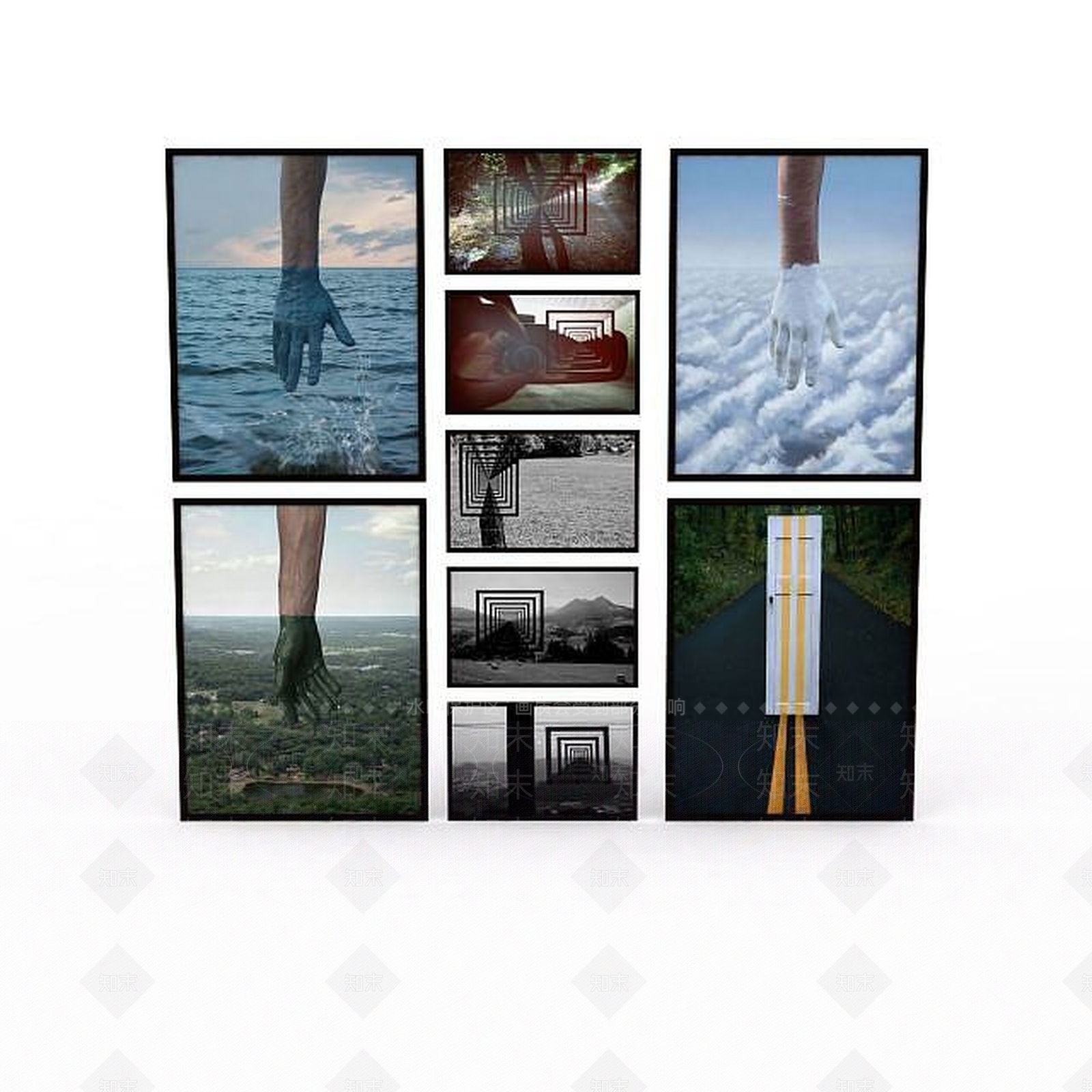 墙面壁画装饰品3D模型下载【ID:1199567186】