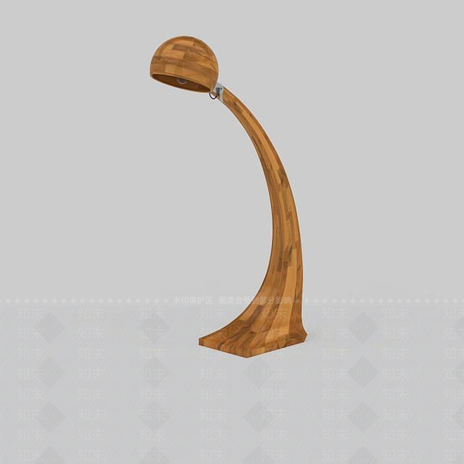 现代木质落地灯3D模型下载【ID:1199567447】