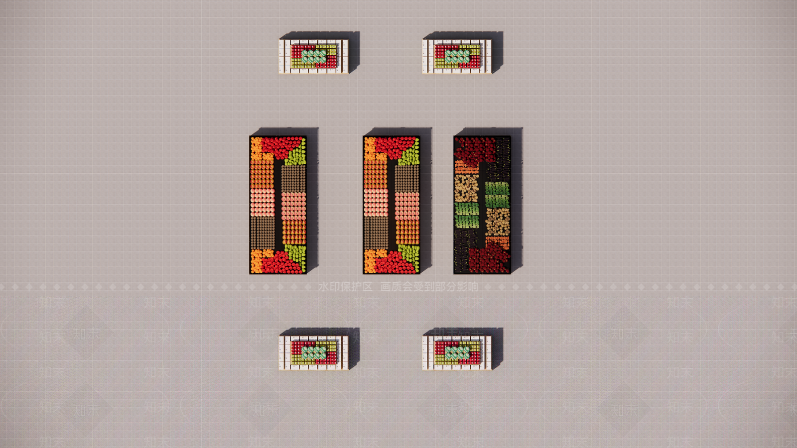 现代超市SU模型下载【ID:1199570690】