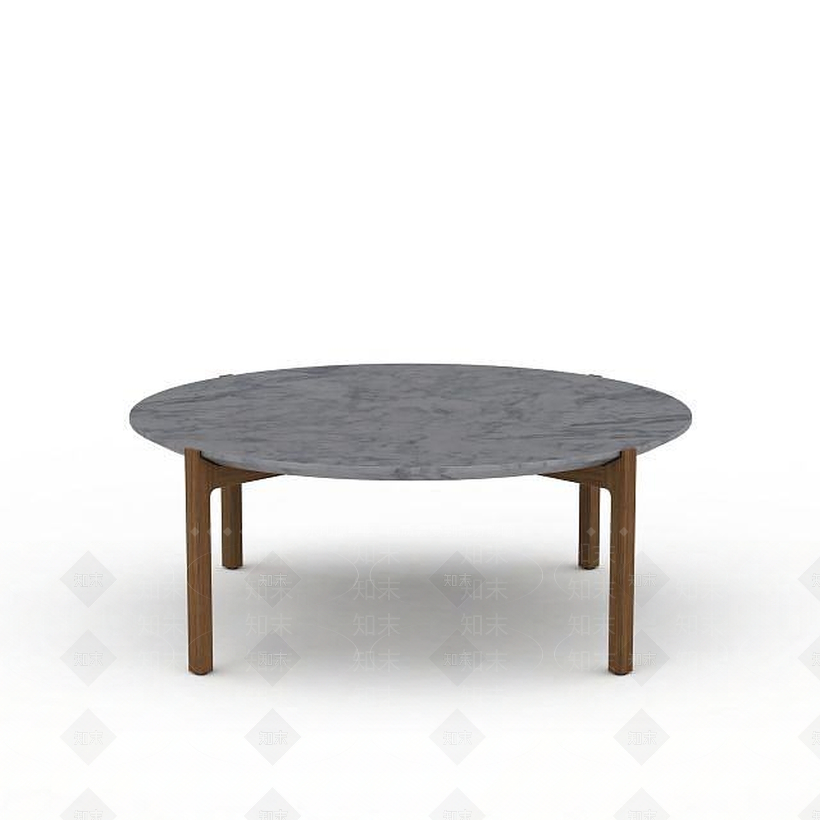 现代木质圆桌3D模型下载【ID:1199571570】