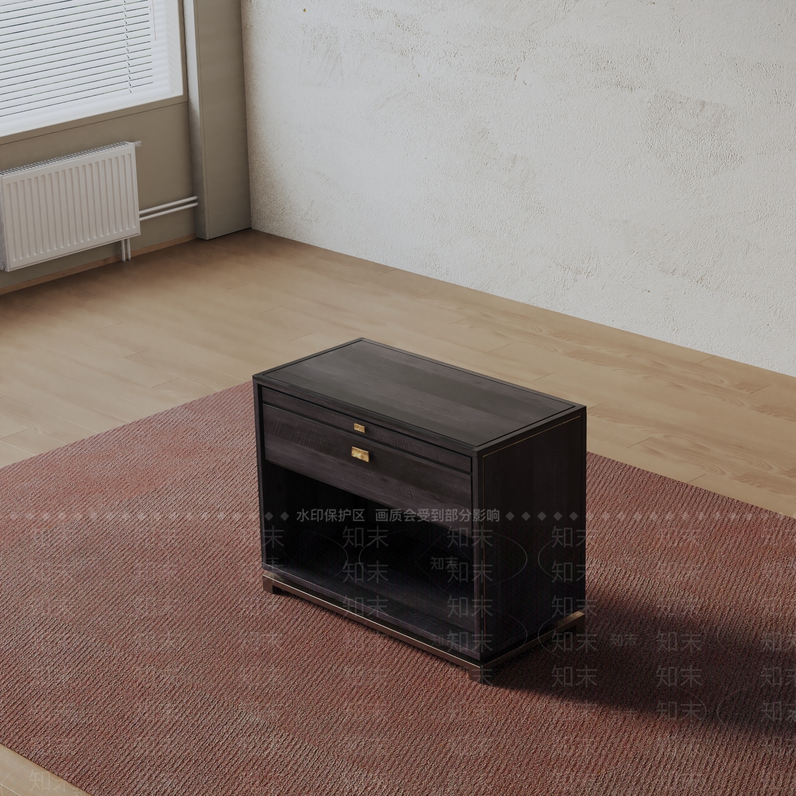 现代床头柜3D模型下载【ID:1199571825】