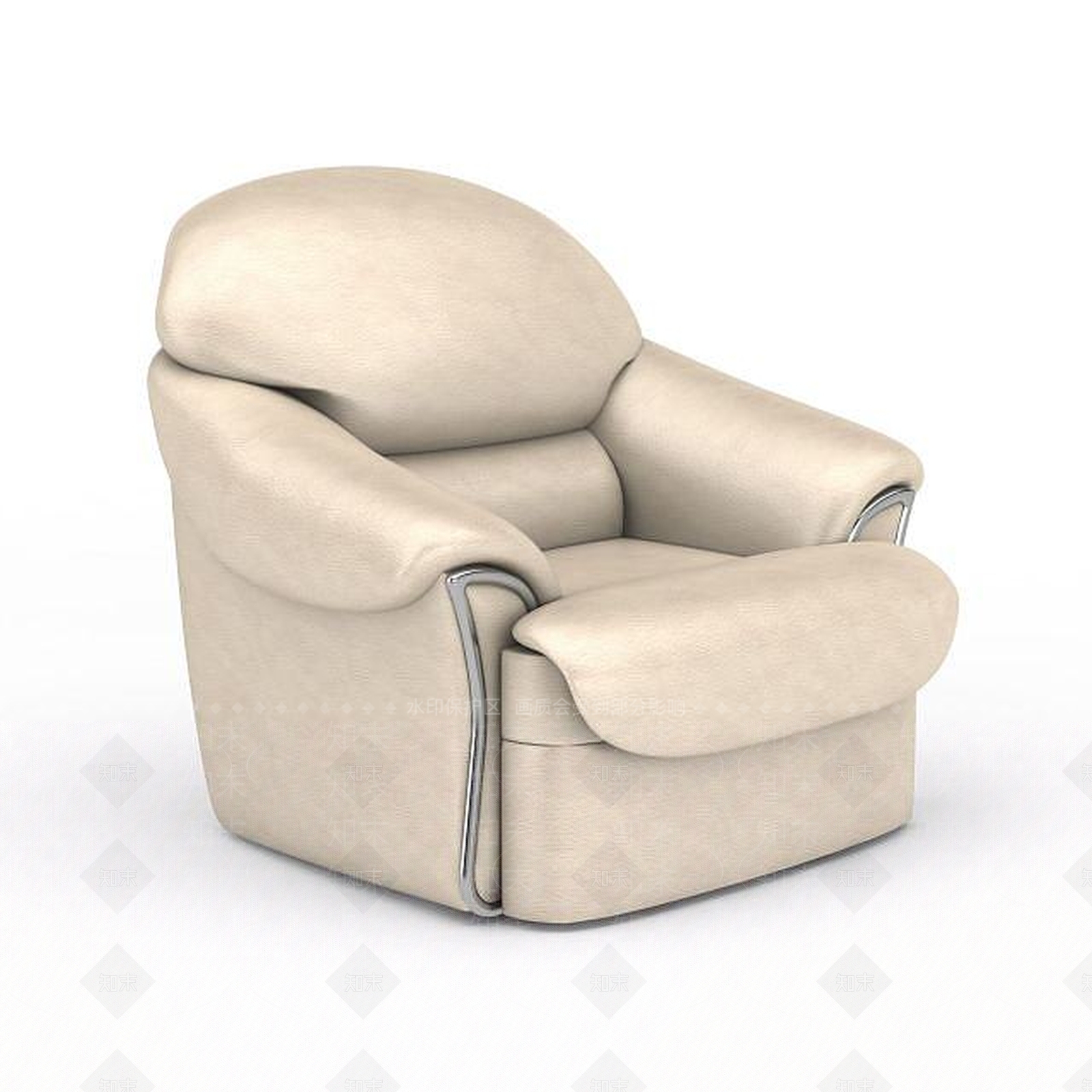 现代单人沙发3D模型下载【ID:1199571660】