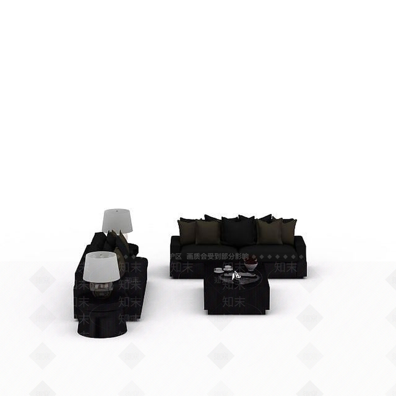 现代沙发组合3D模型下载【ID:1199572105】