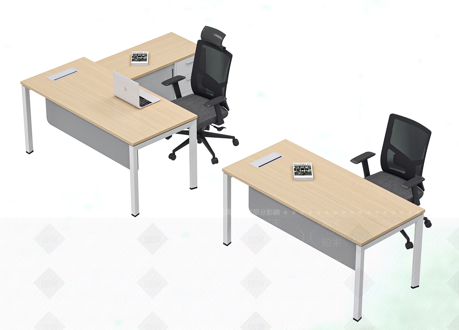 现代办公桌3D模型下载【ID:1199571448】