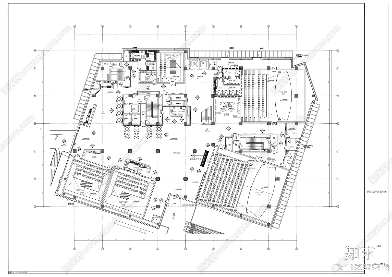 现代其他商业空间cad施工图下载【ID:1199573418】