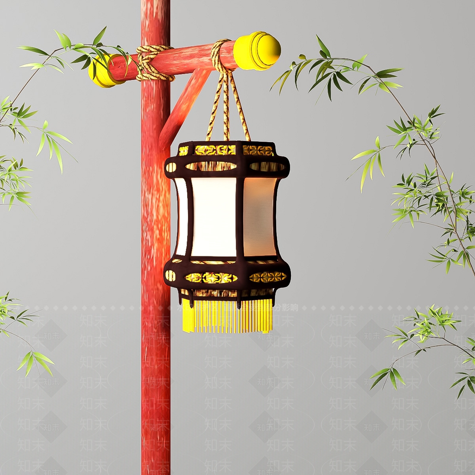 现代新中式灯笼SU模型下载【ID:1199574803】