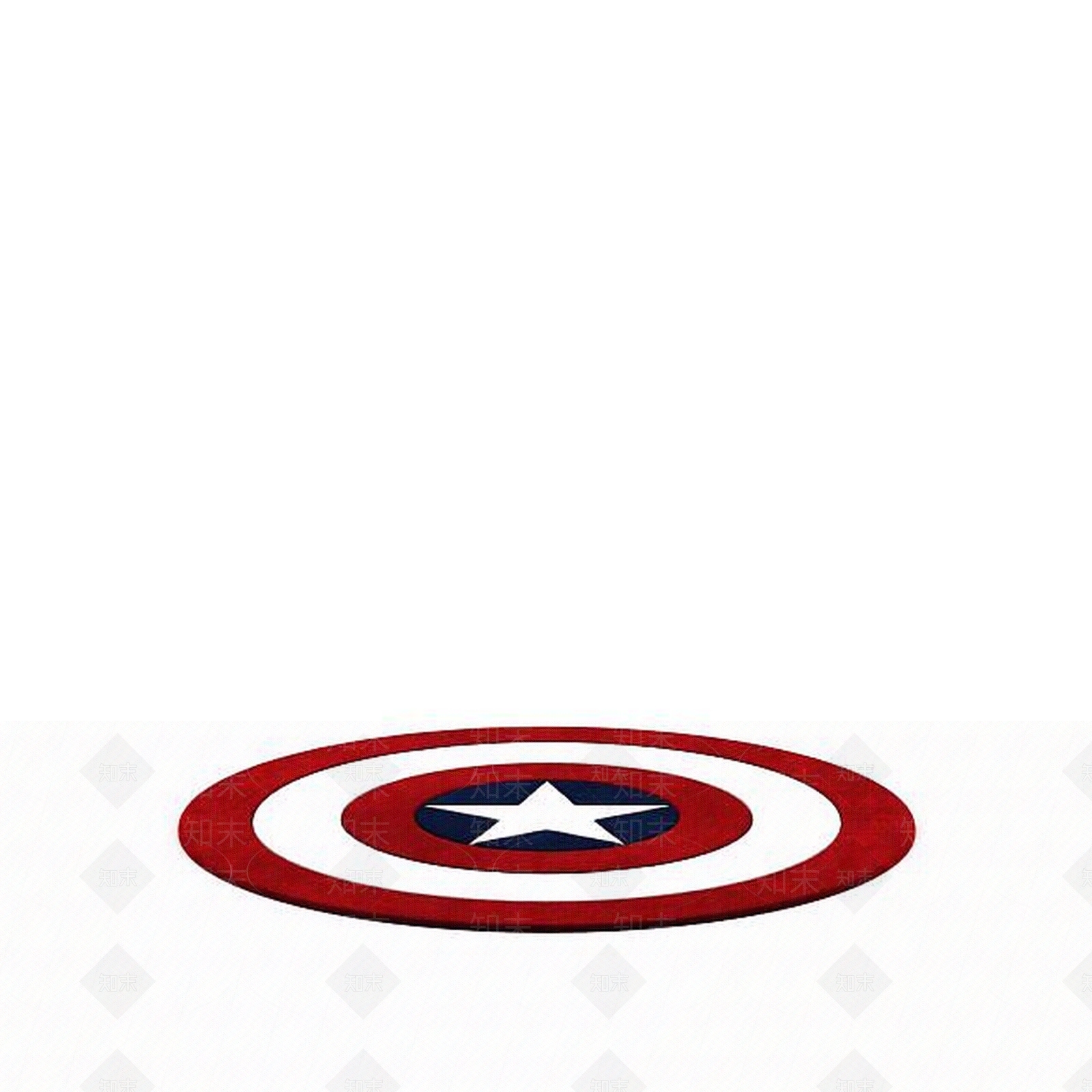 现代儿童玩具美国队长盾牌3D模型下载【ID:1199575490】